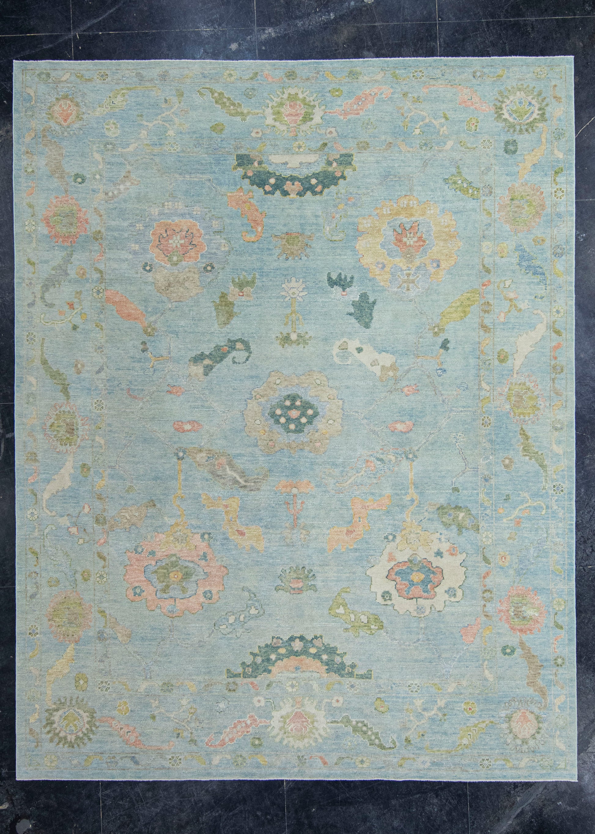 Turkish Oushak Rug 9'2" x 11'8" #20386