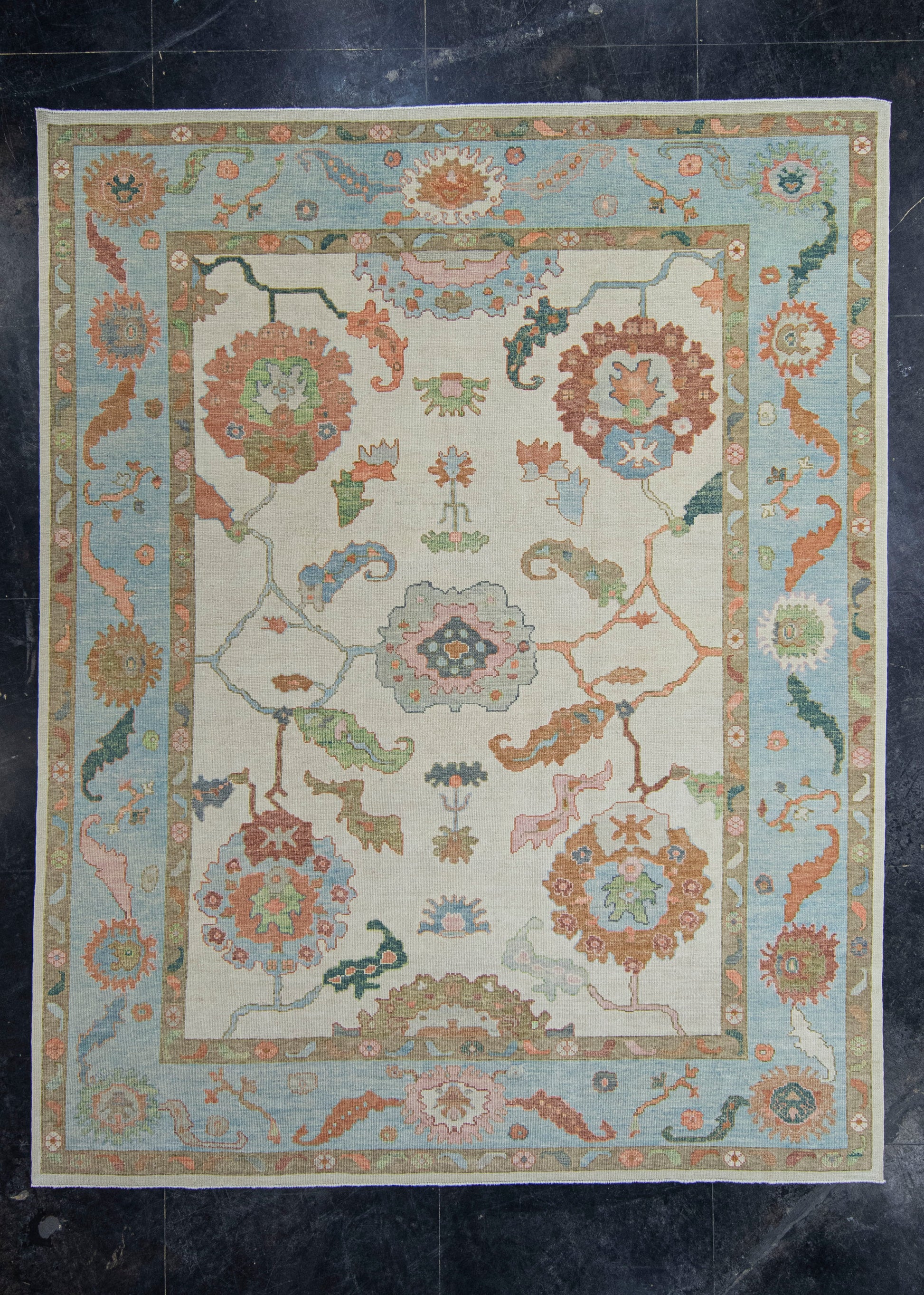 Turkish Oushak Rug 9'4" x 11'9" #20372