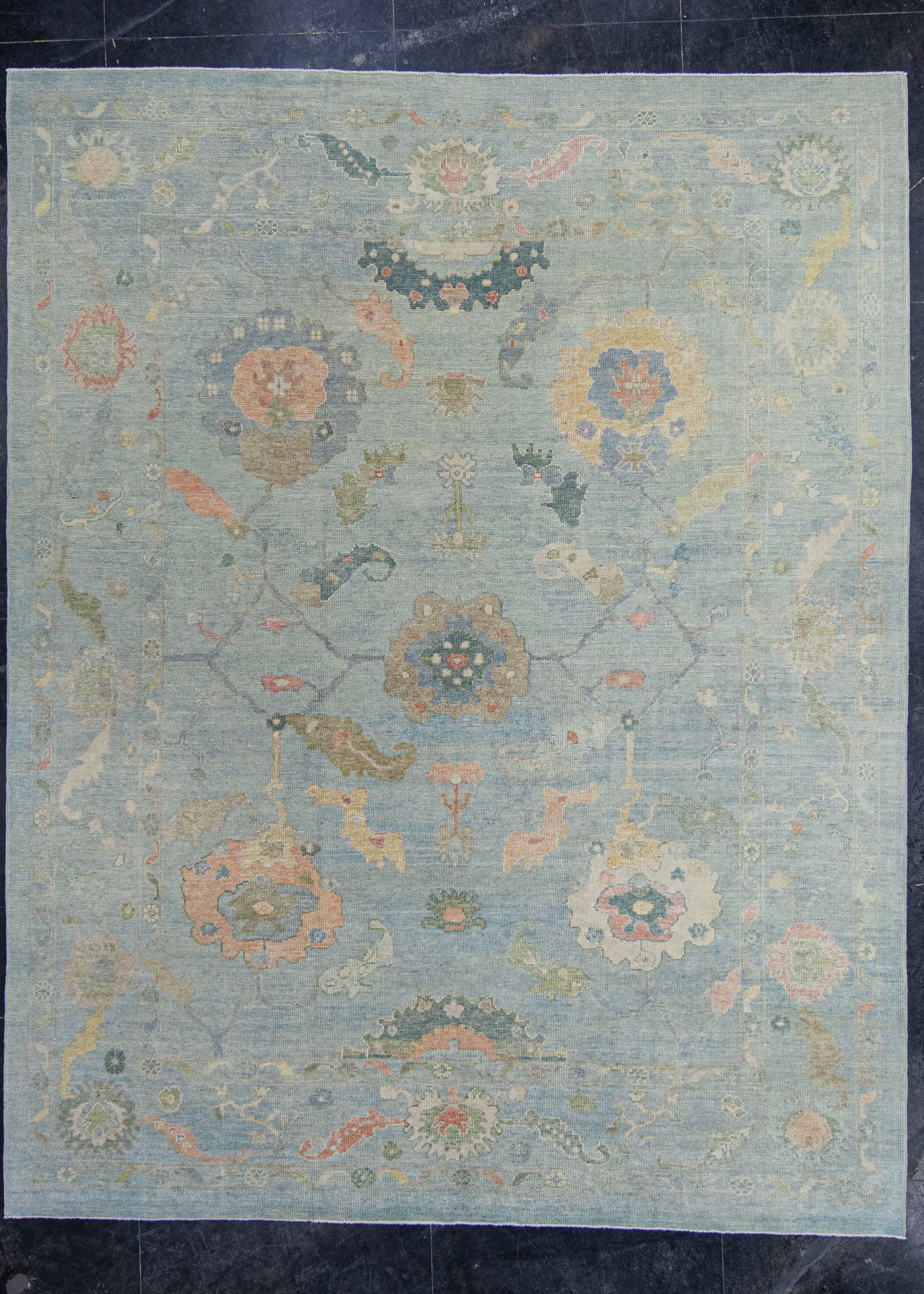 Turkish Oushak Rug 9'4" x 11'10" #20377