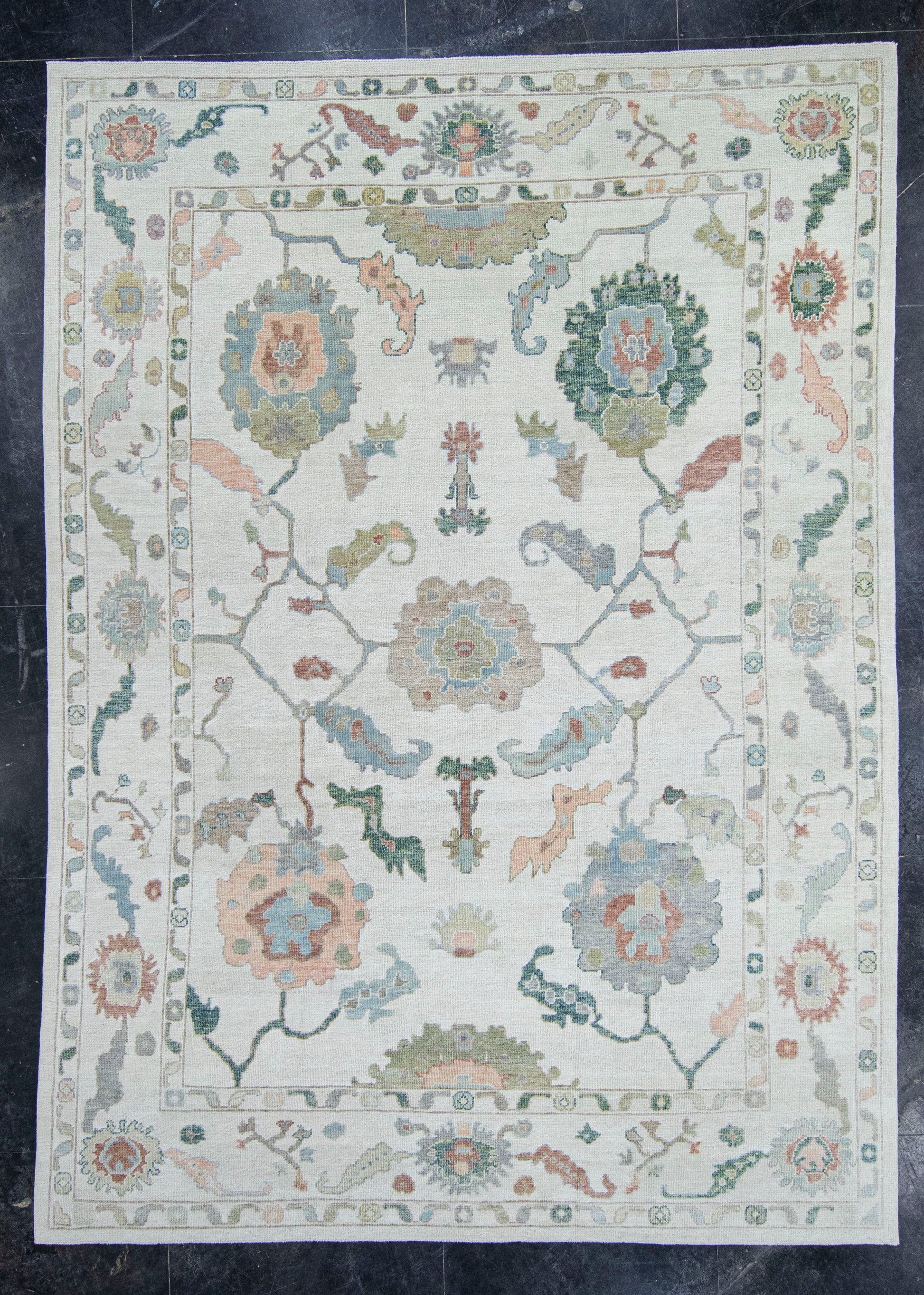 Turkish Oushak Rug 9'4" x 12'11" #20385