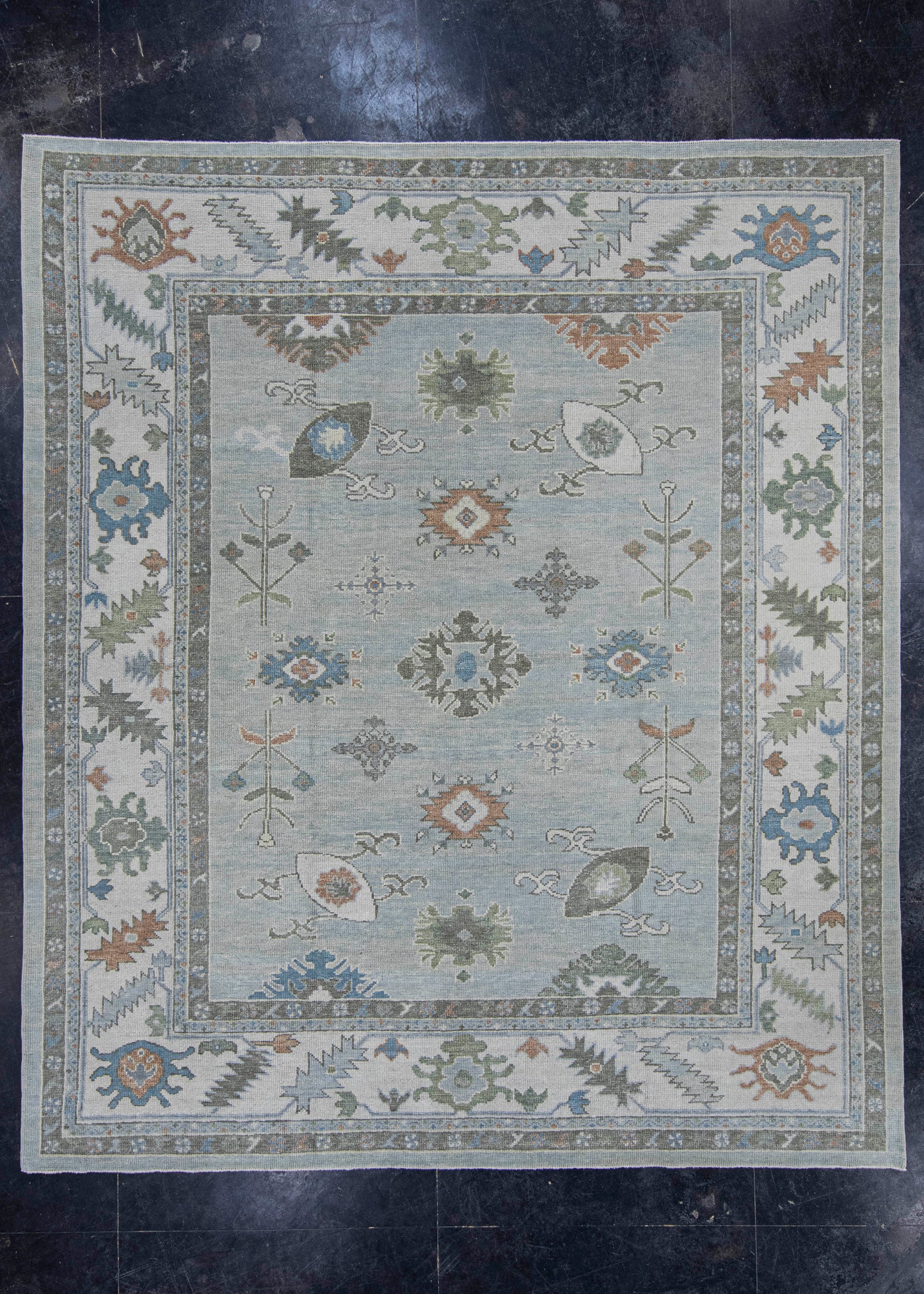 Turkish Oushak Rug 8'3" x 9'8" #20409