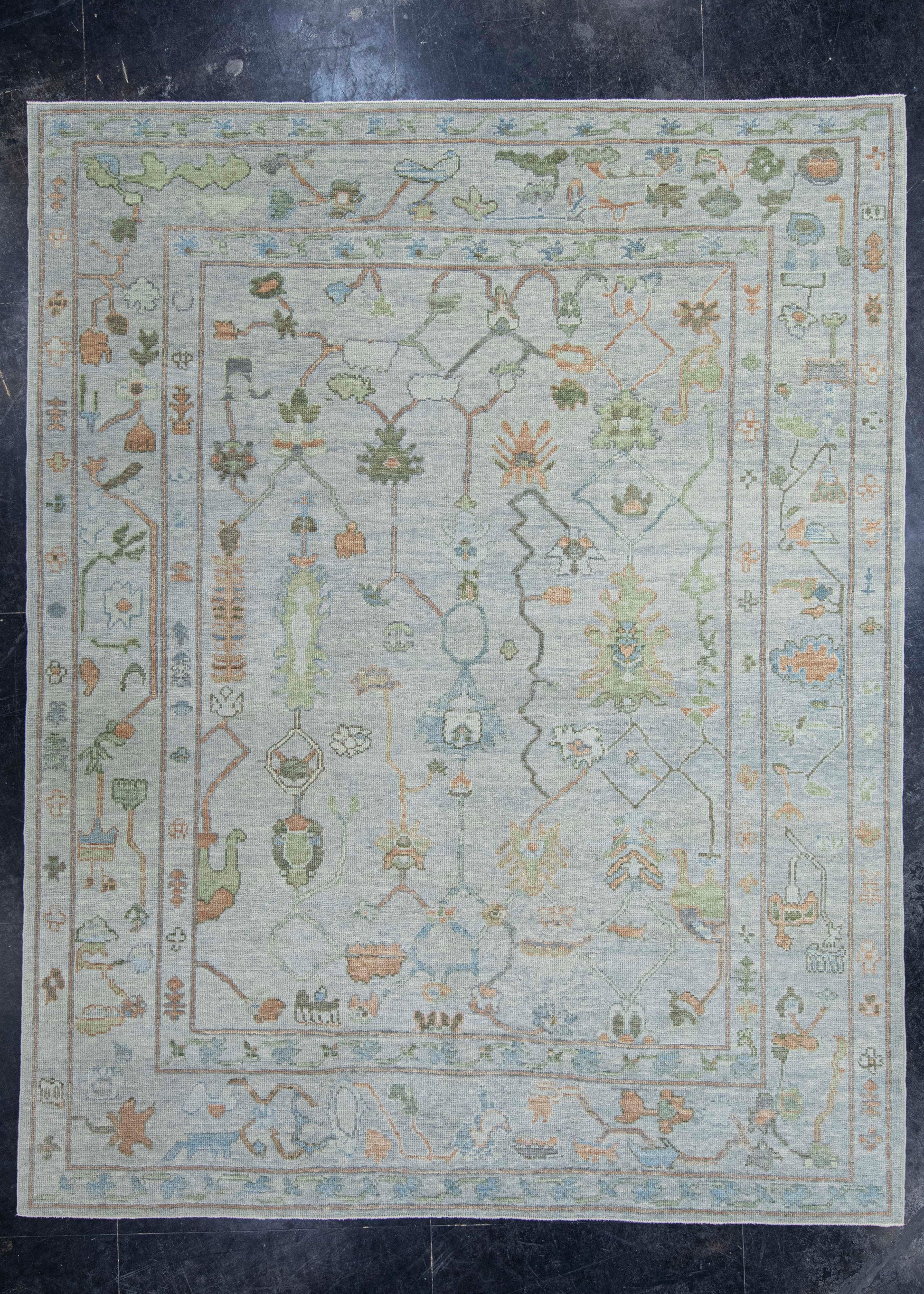 Turkish Oushak Rug 8'6" x 10'9" #20416