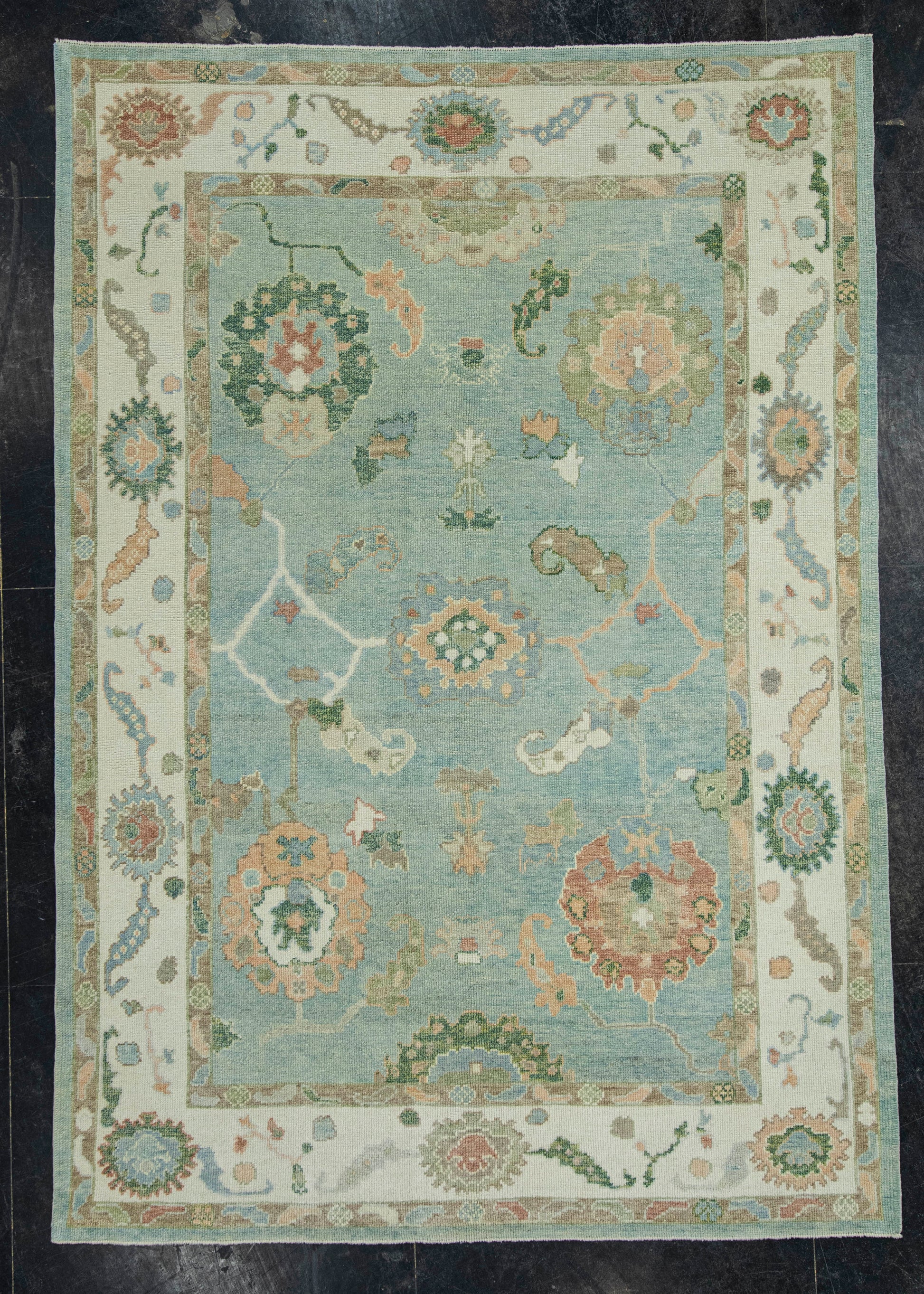 Turkish Oushak Rug  6'3" x 9' #20370