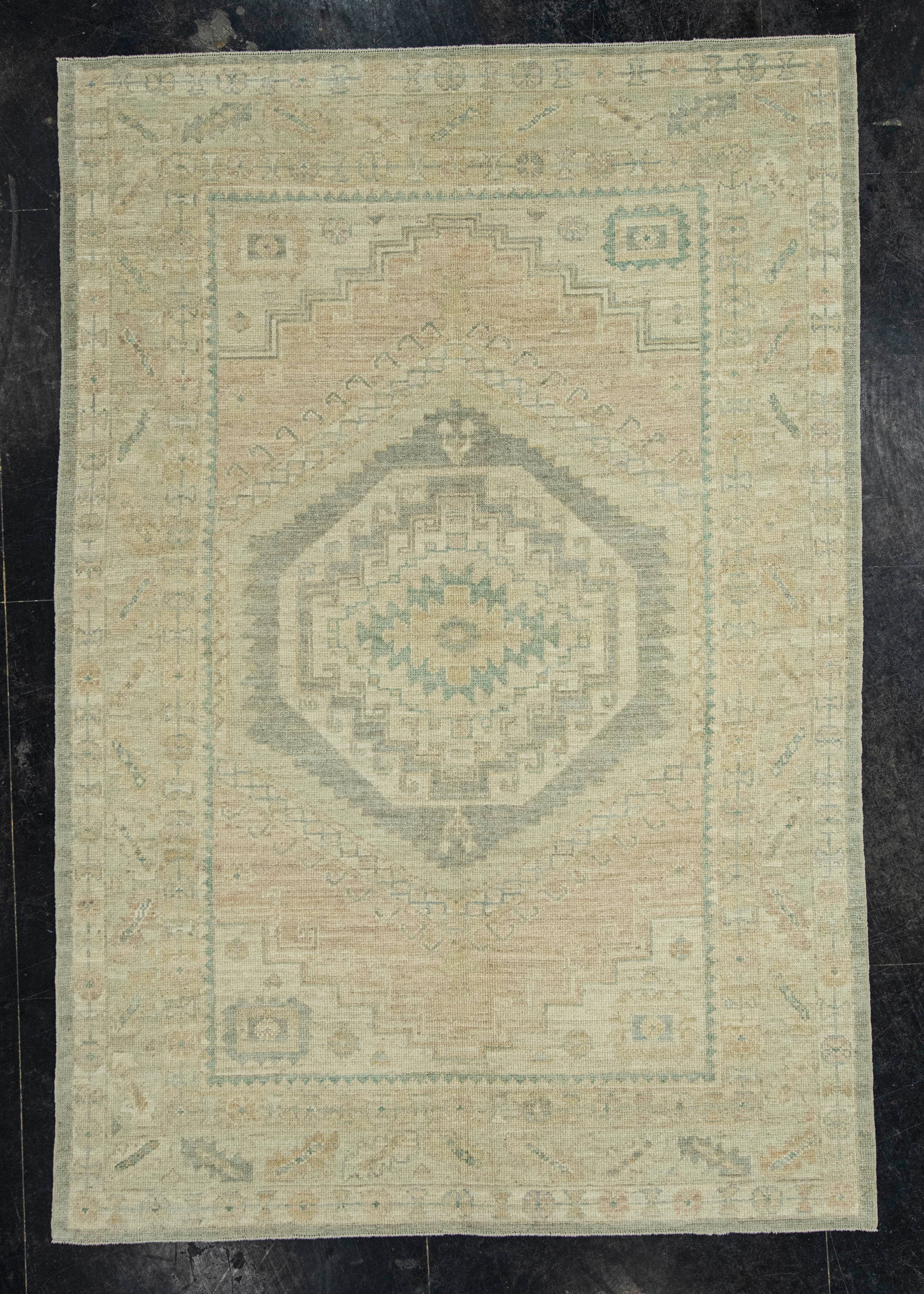 Turkish Oushak Rug 6'1" x 9' #20314