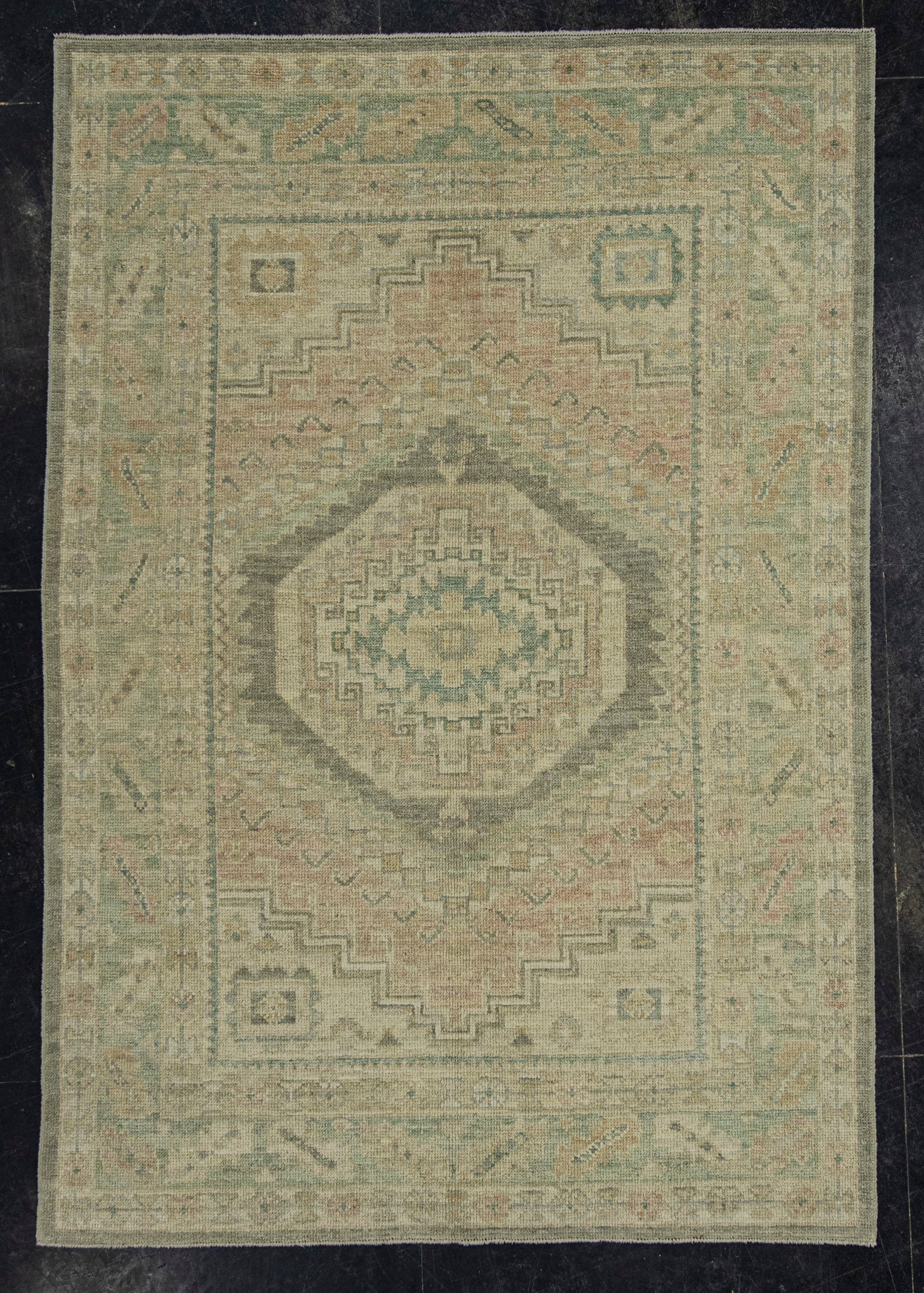 Turkish Oushak Rug 5'1" x 7'4" #20233