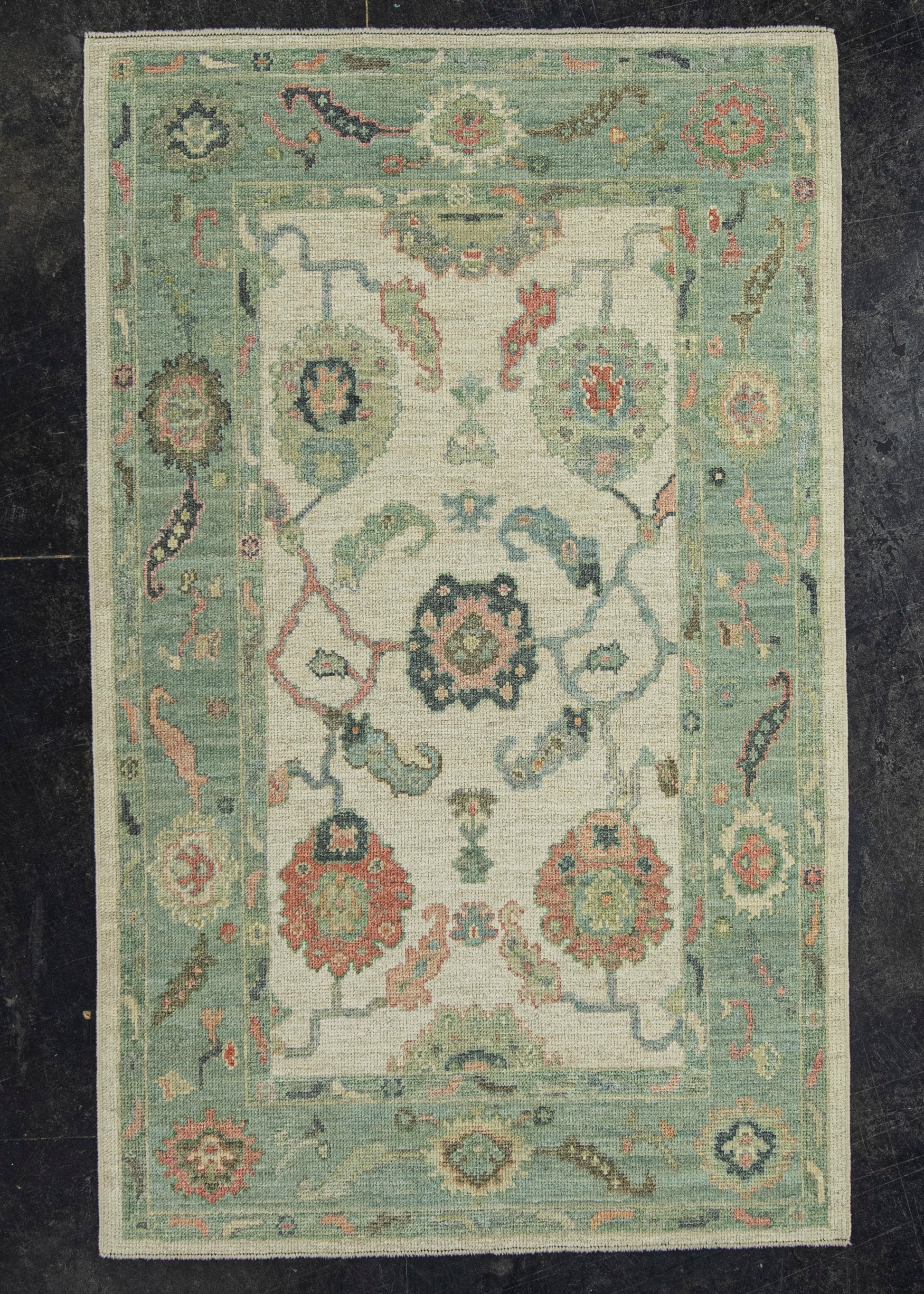 Turkish Oushak Rug 3'11" x 6'4" #20315