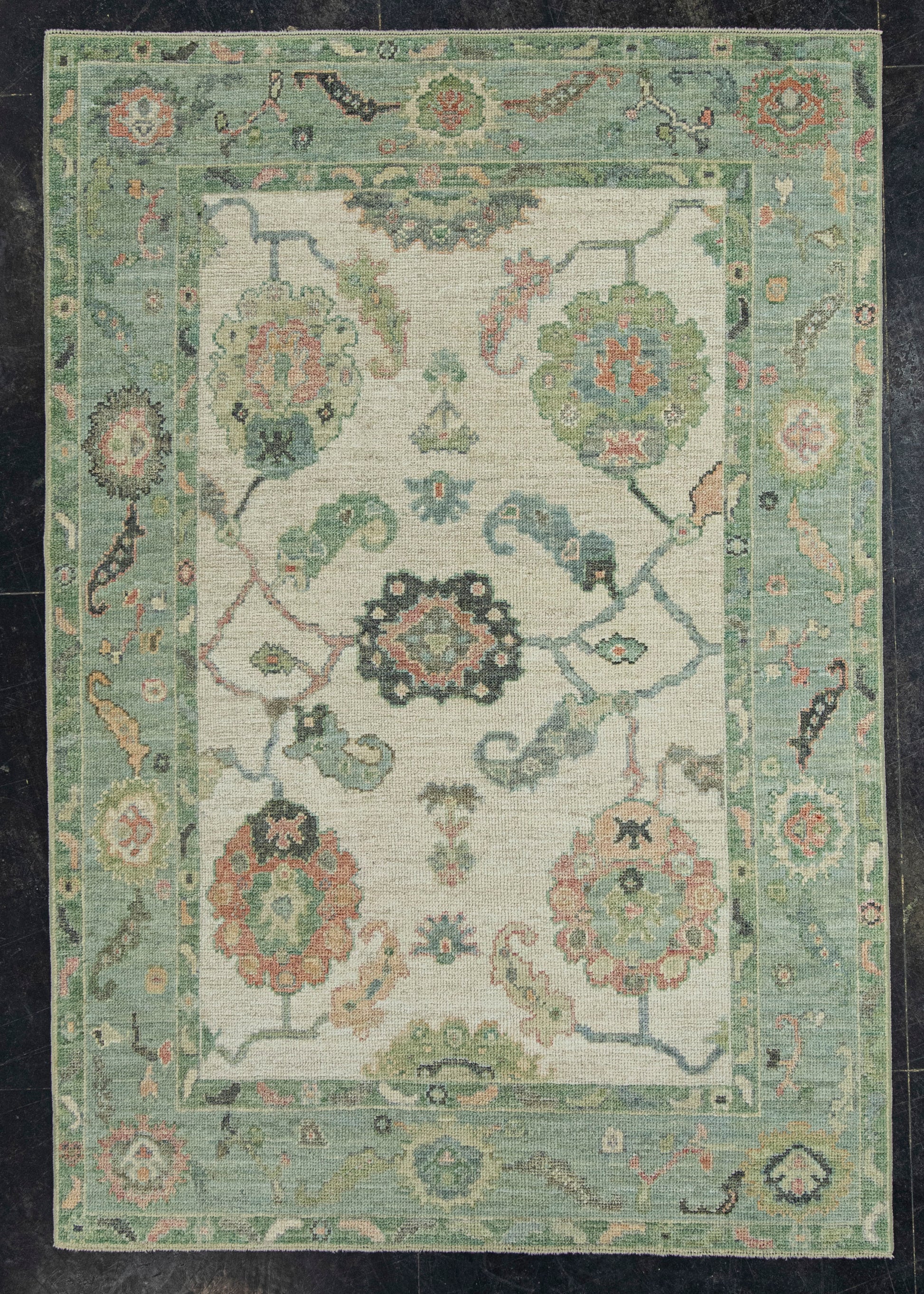 Turkish Oushak Rug  5' x 7'4" #20317