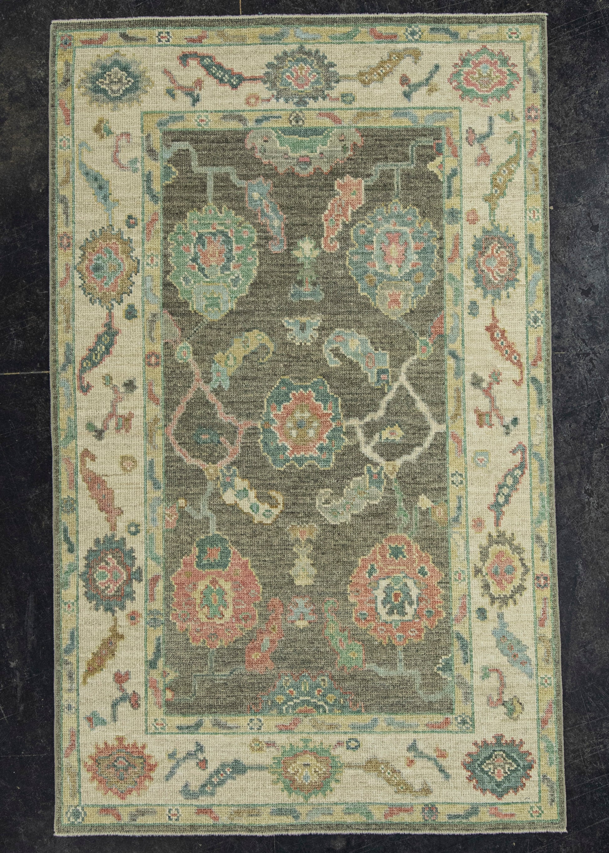 Turkish Oushak Rug  4' x 6'5" #20318