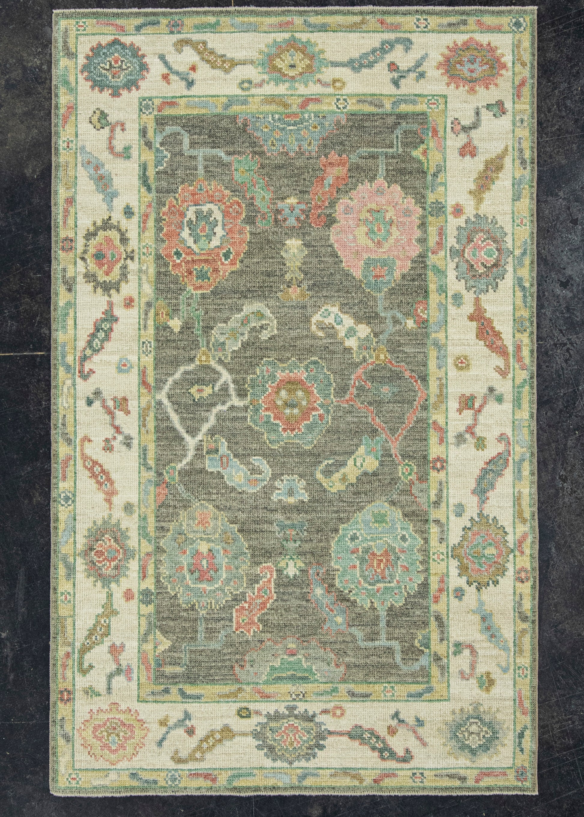 Turkish Oushak Rug  4' x 6'4" #20353
