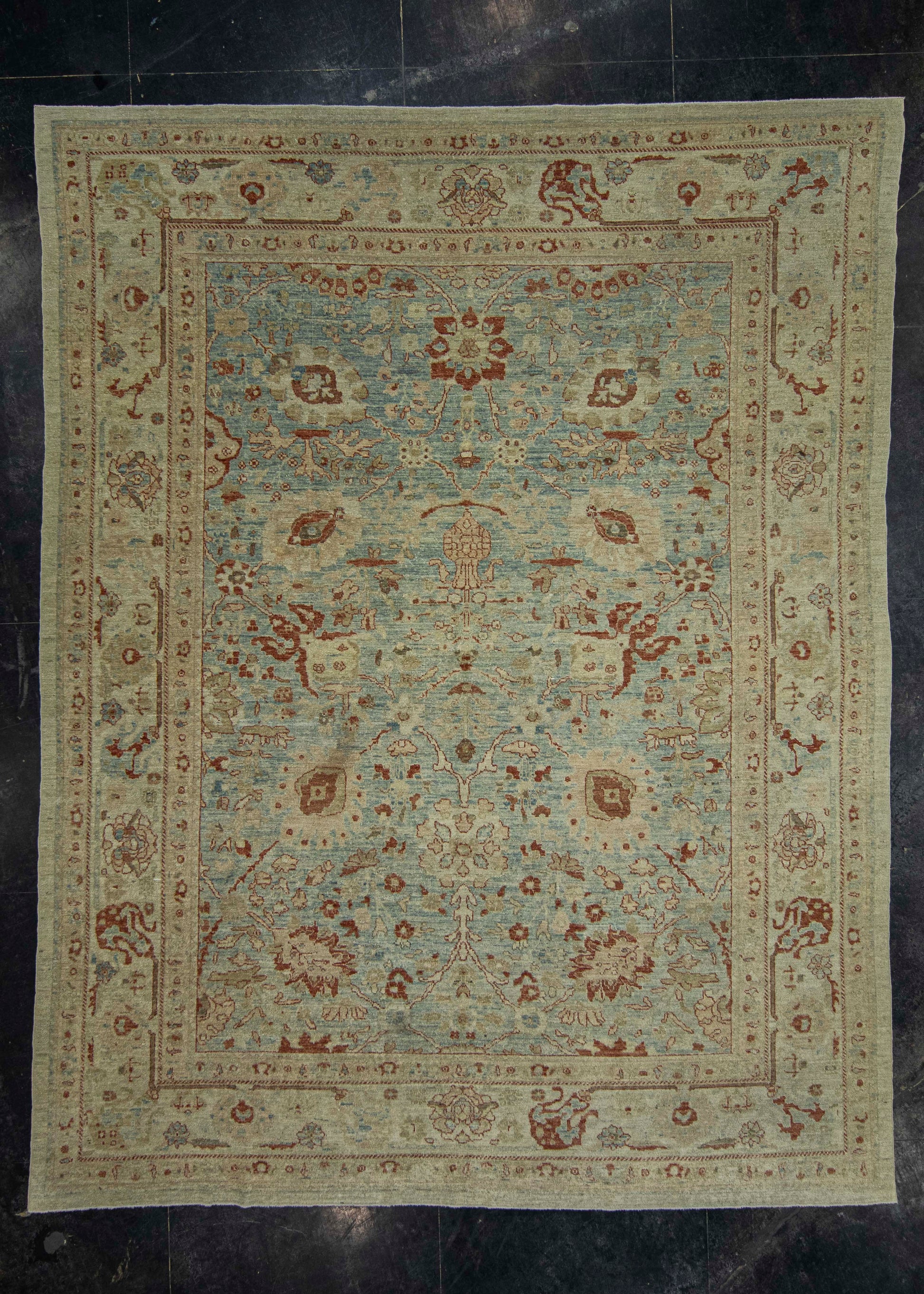 Turkish Oushak Antique Look Rug 9'5" x 12'2" #21486
