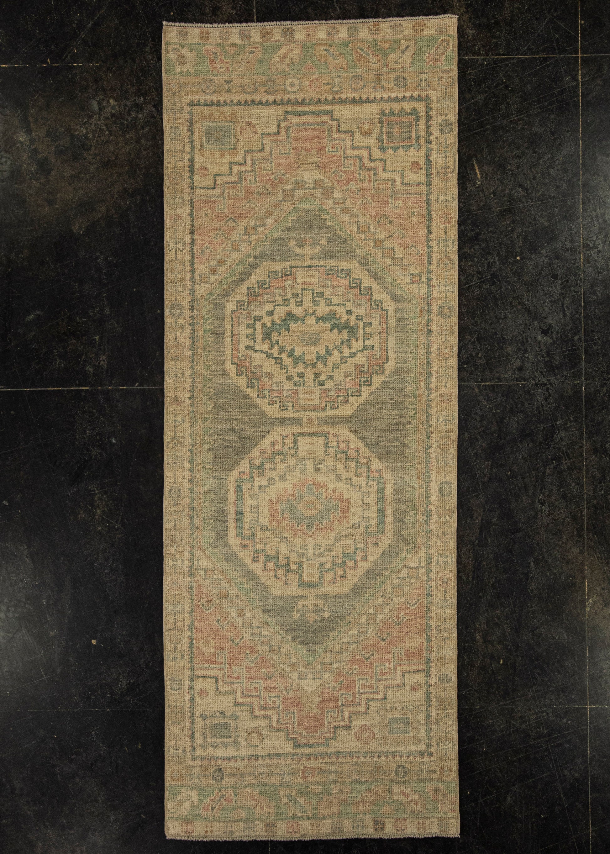 Turkish Oushak Rug 2'9" x 7'6" #20235