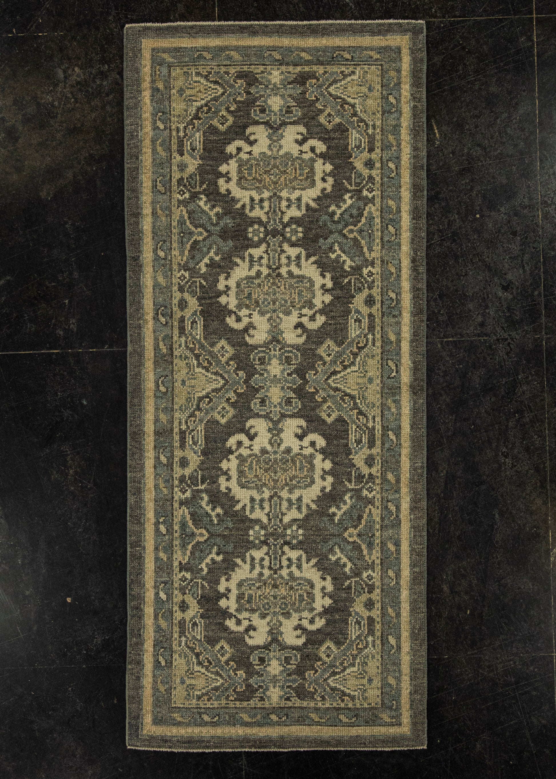 Turkish Oushak Rug 2'10" x 6'10" #20252