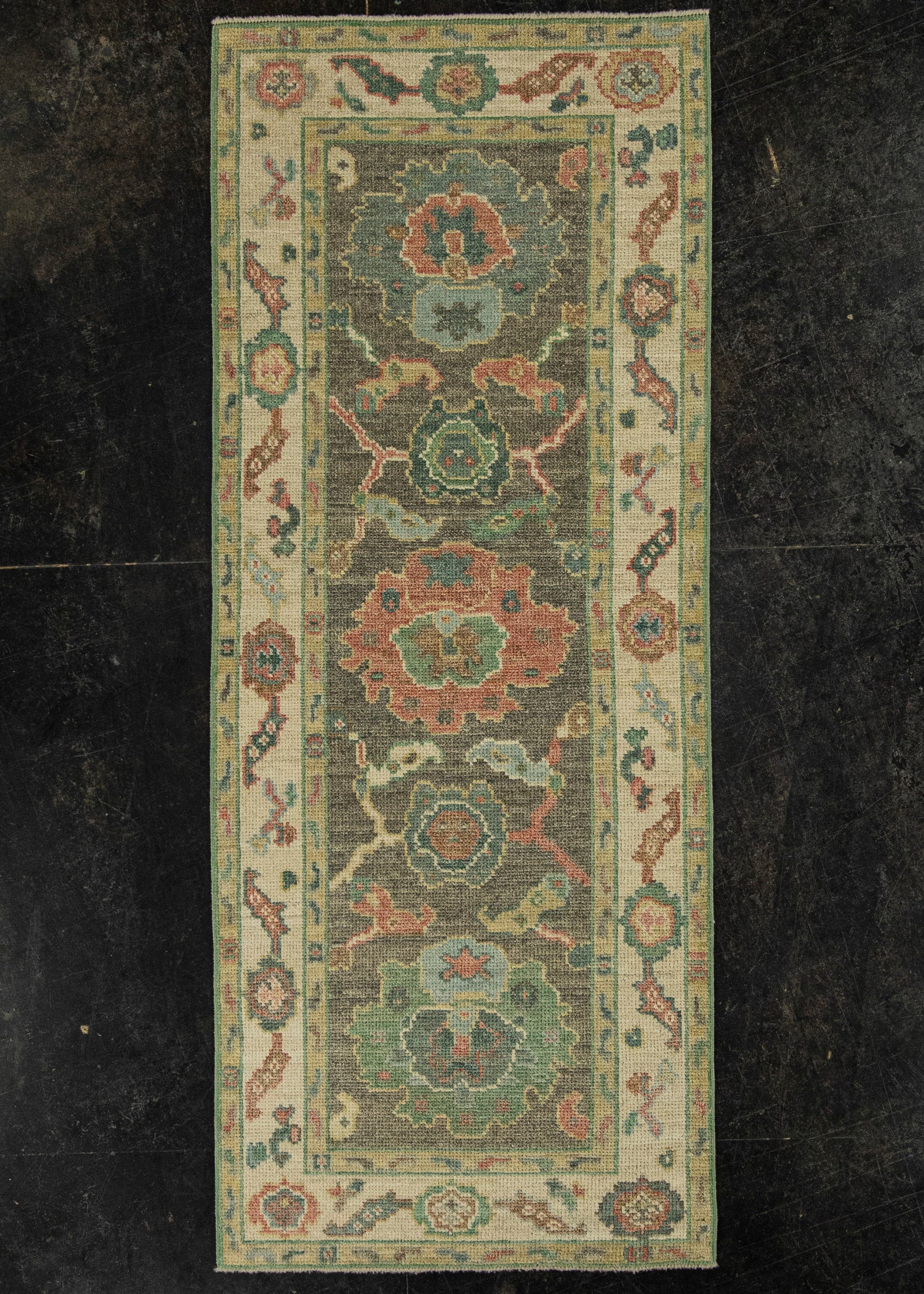 Turkish Oushak Rug 2'6" x 6'4" #20221