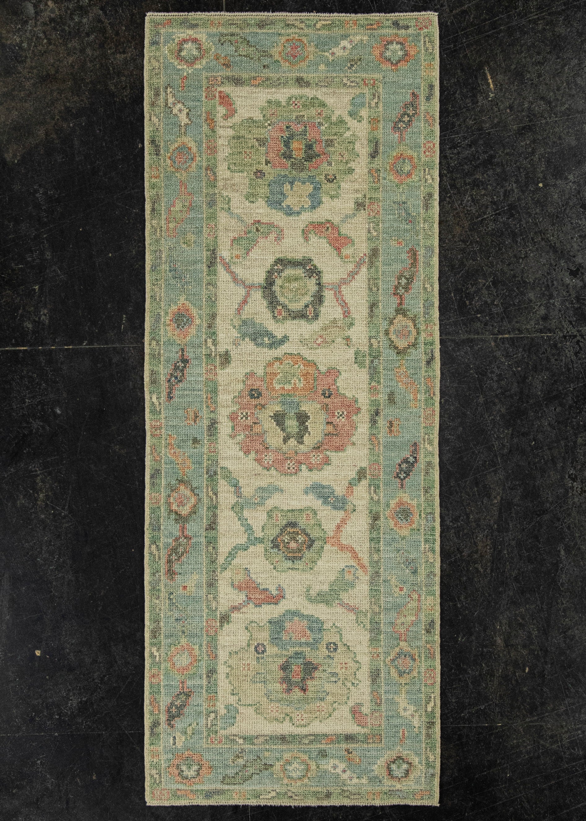 Turkish Oushak Rug 2'3" x 6'1" #20202