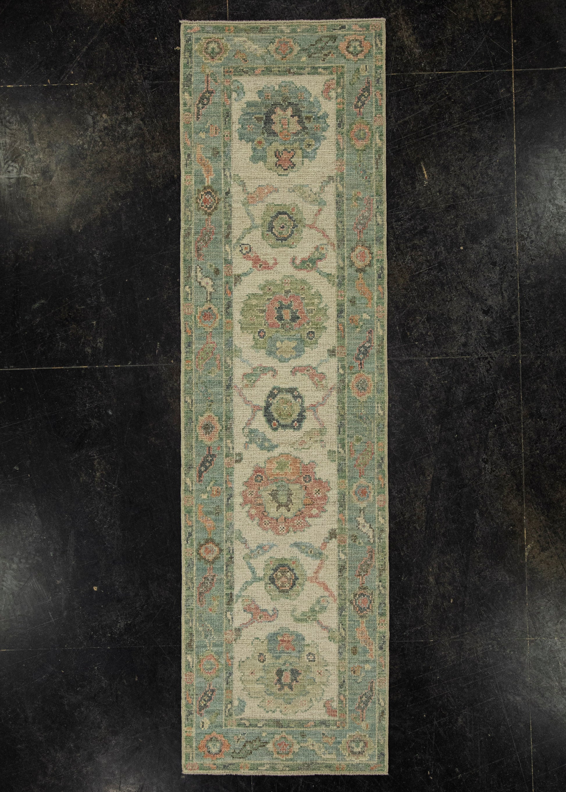 Turkish Oushak Rug 2'2" x 7'11" #20212