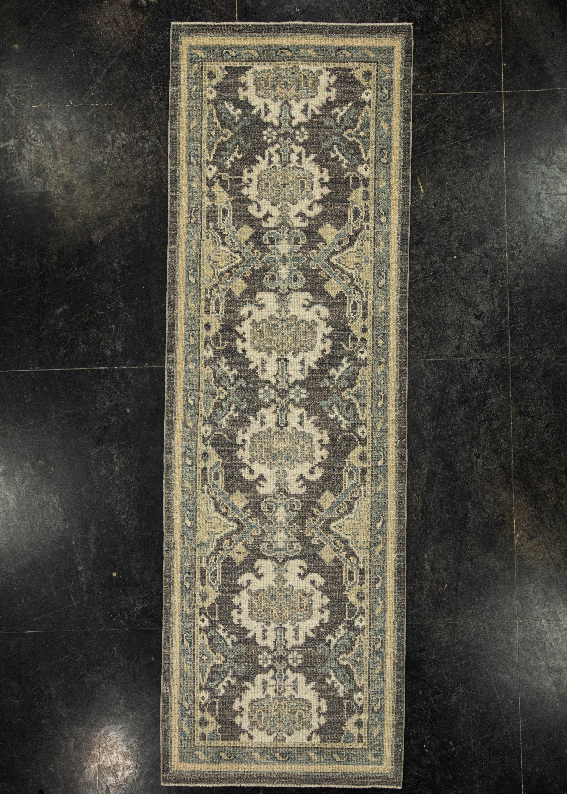 Turkish Oushak Rug 2'9" x 8'7" #20229