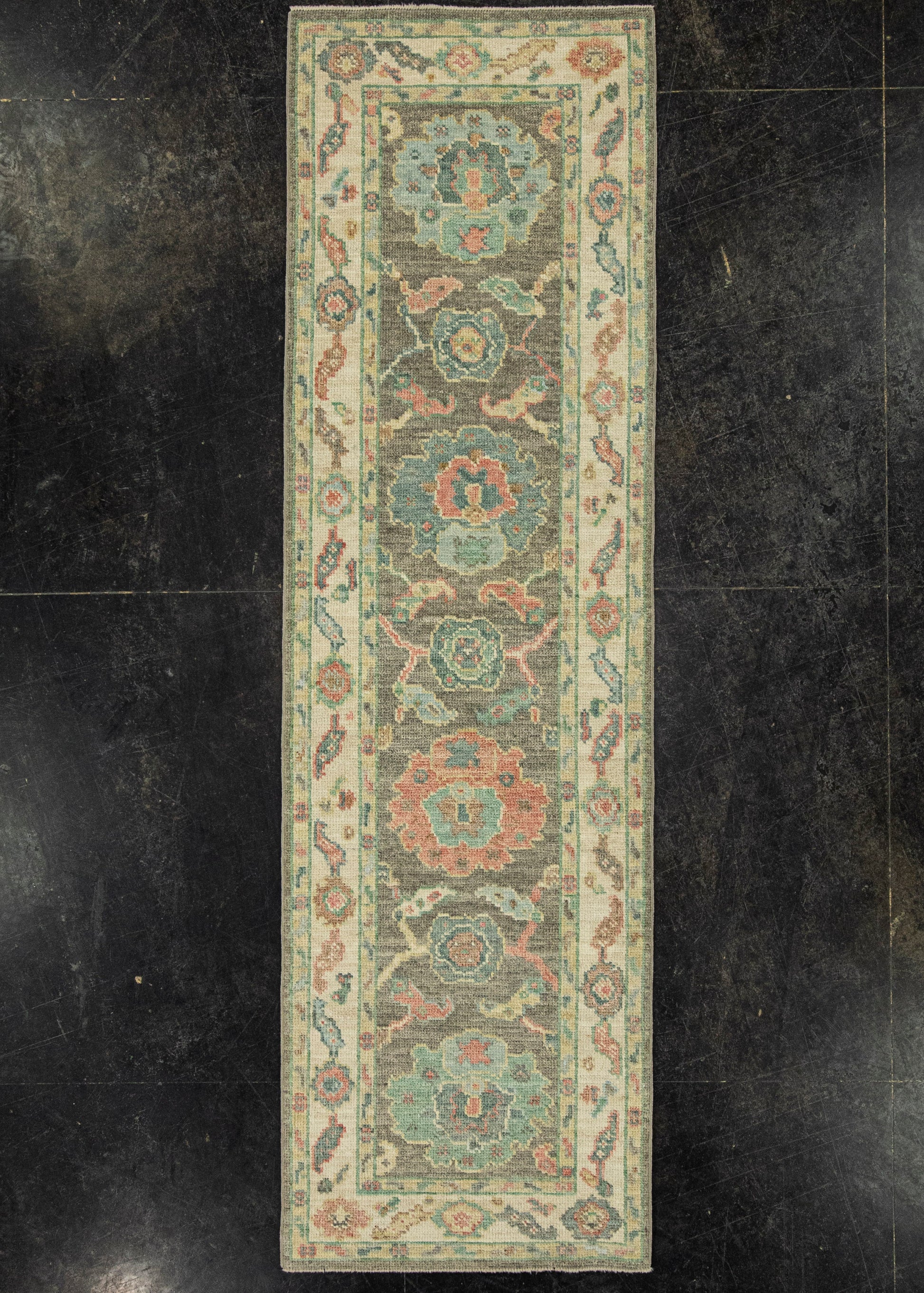 Turkish Oushak Rug 2'3" x 7'8" #20230