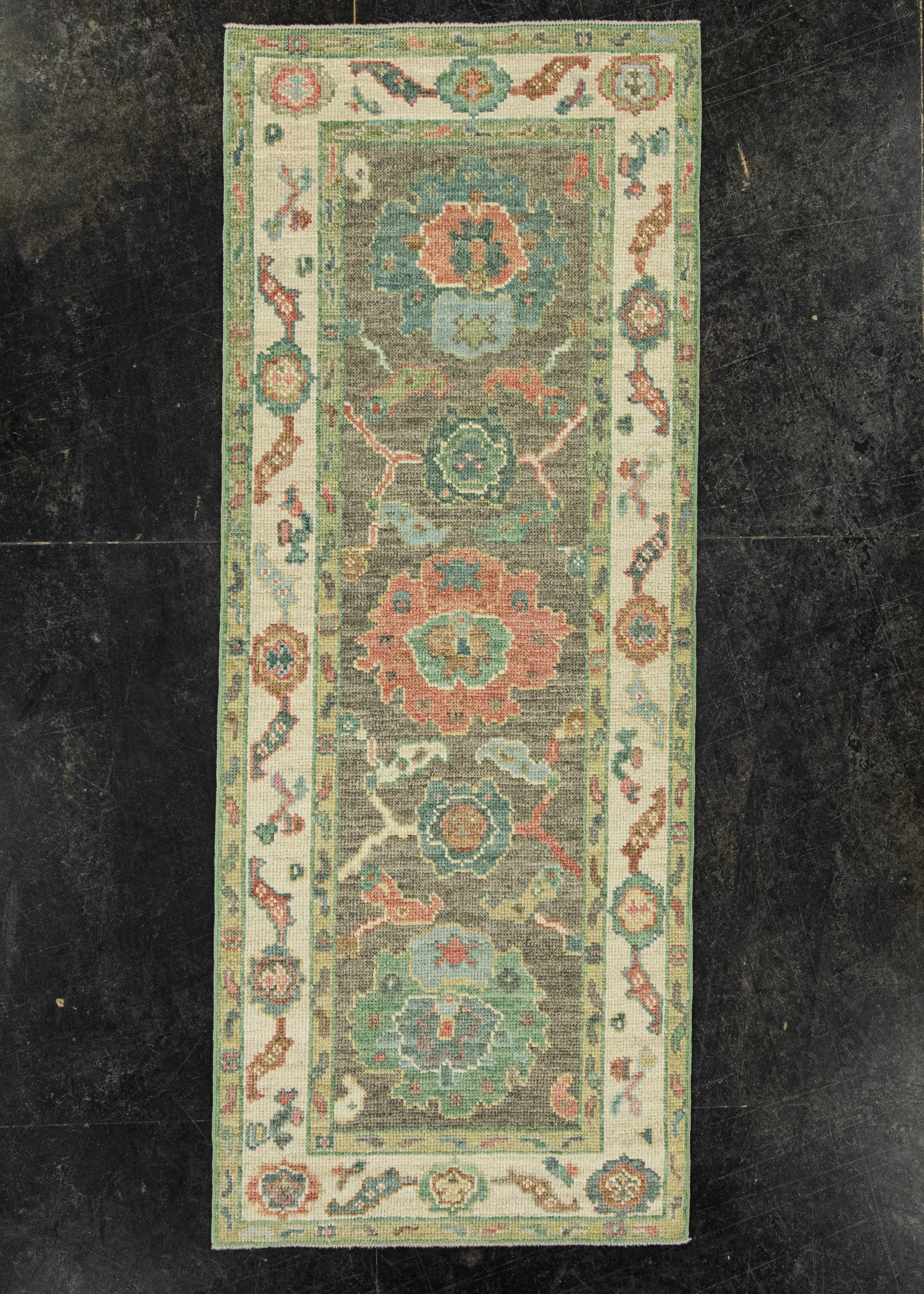 Turkish Oushak Rug 2'6" x 6'4" #20225