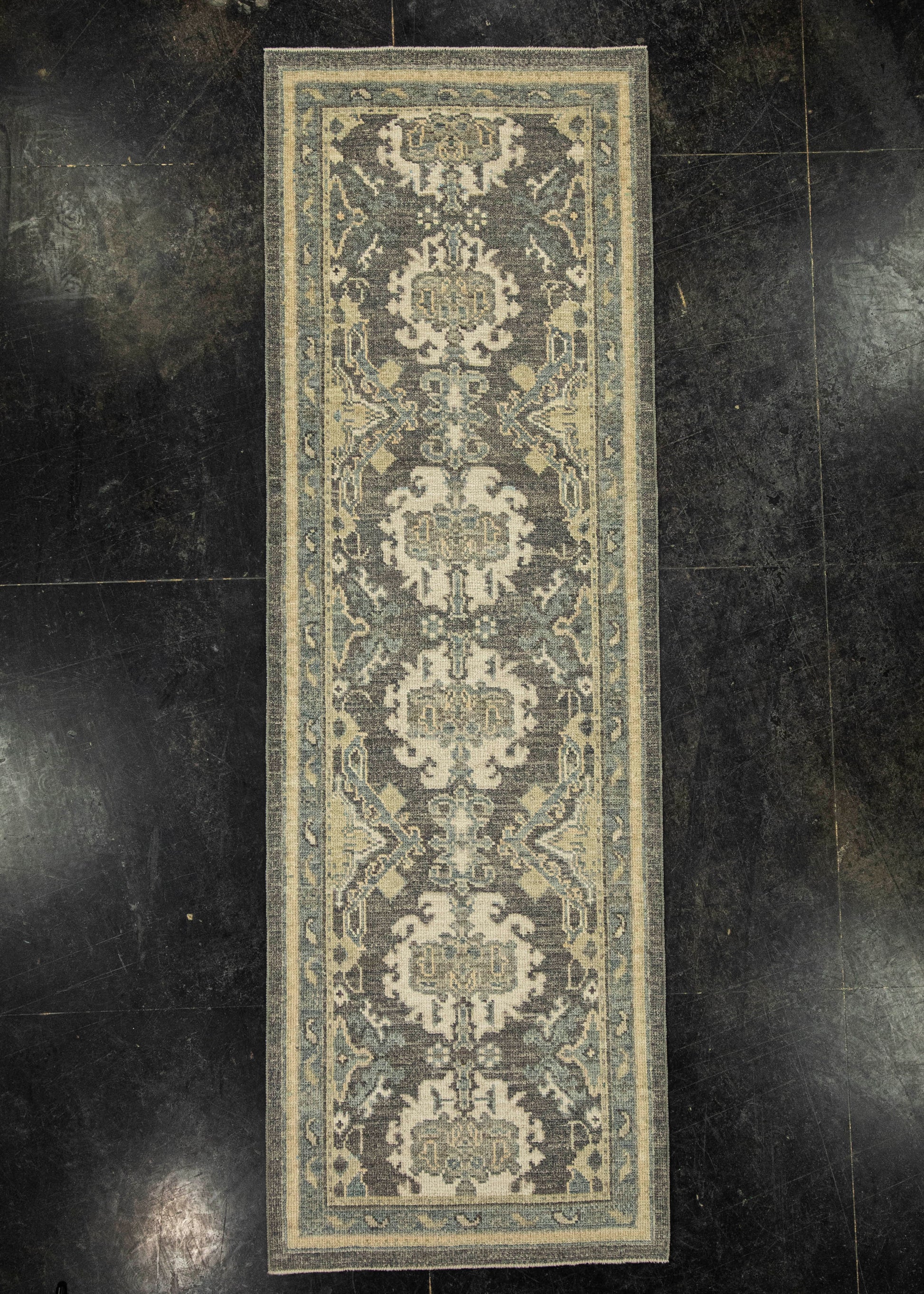 Turkish Oushak Rug 2'10" x 8'7" #20205