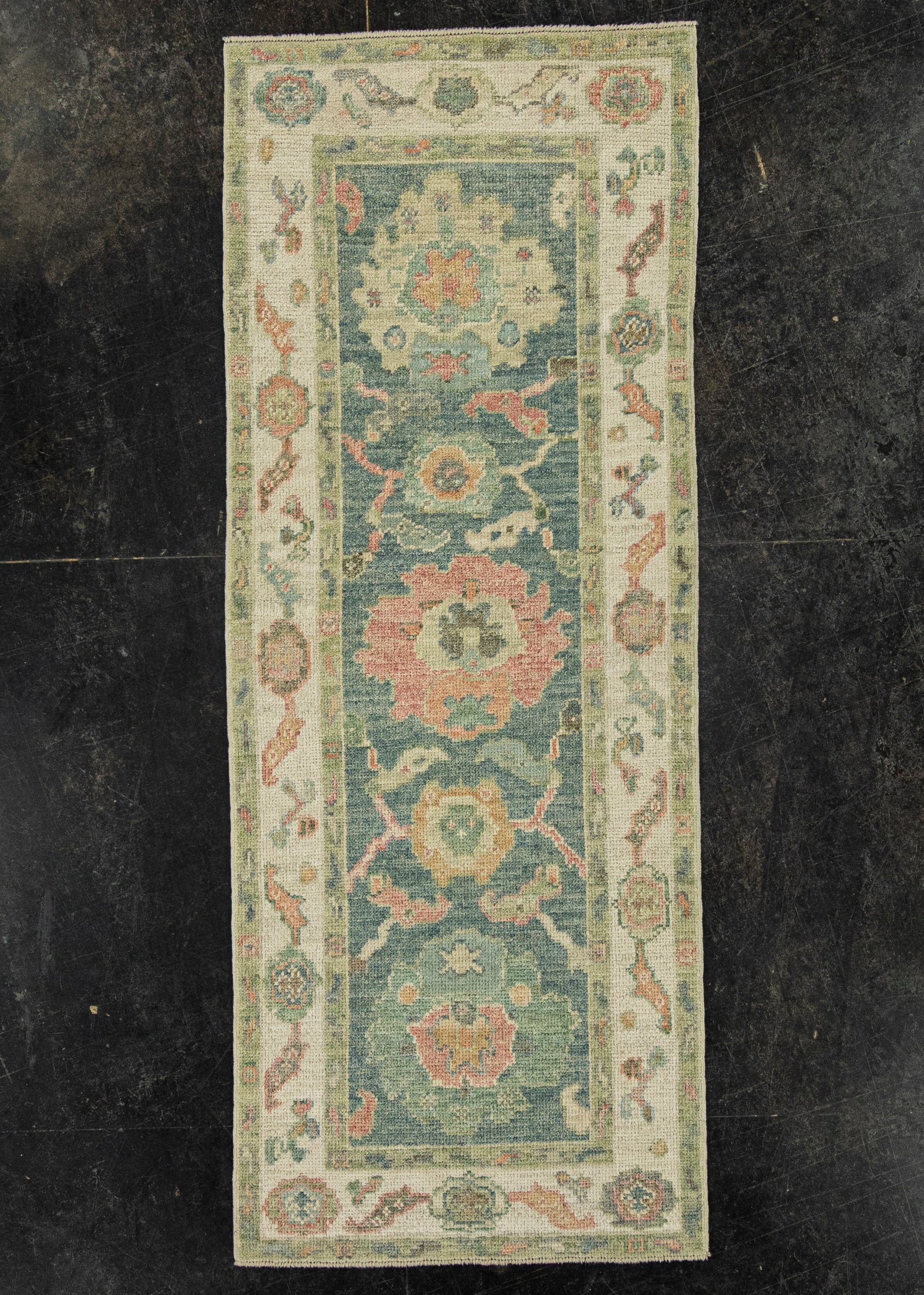 Turkish Oushak Rug 2'6" x 6'5" #20217