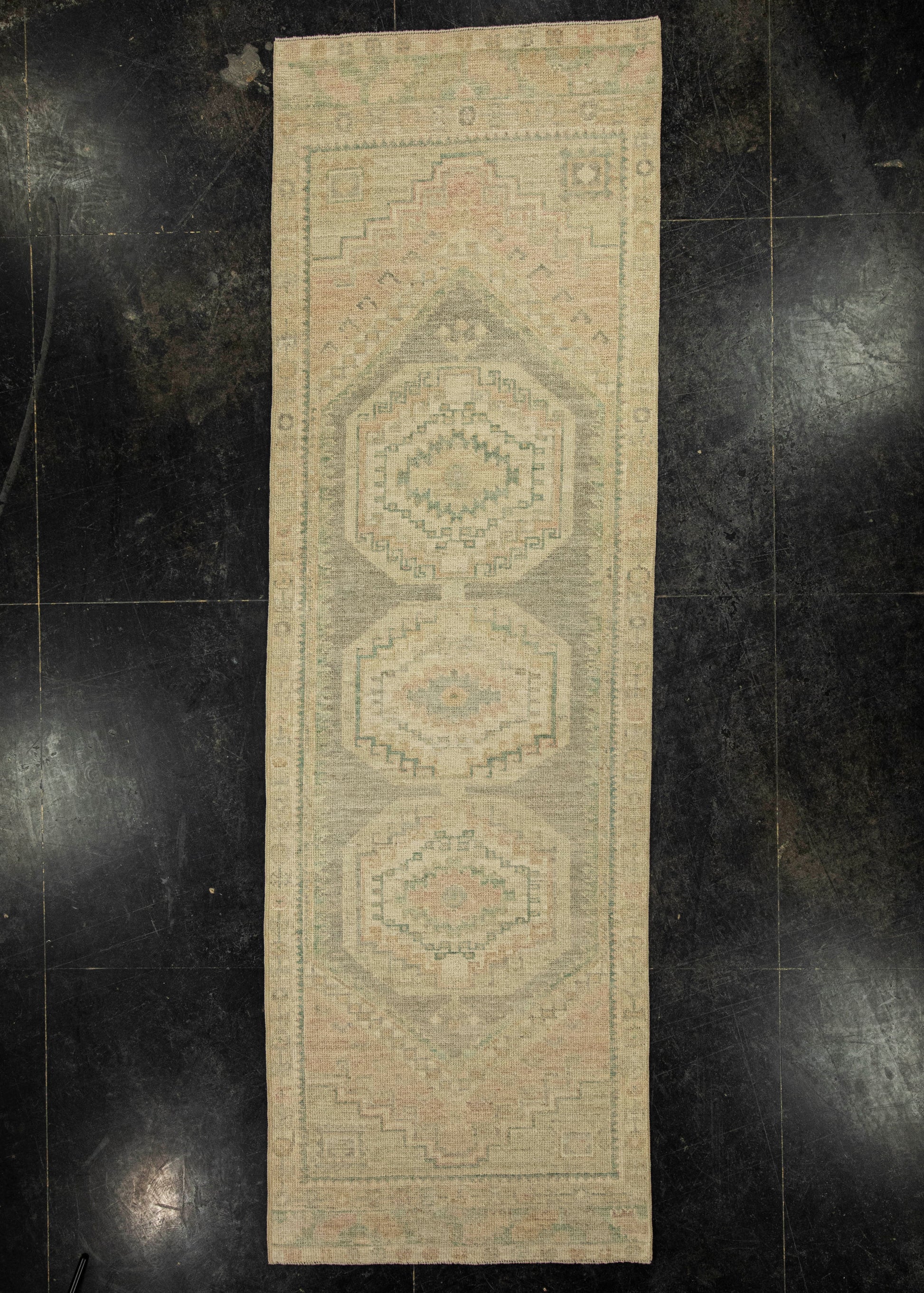 Turkish Oushak Rug 3'2" x 9'11" #20255