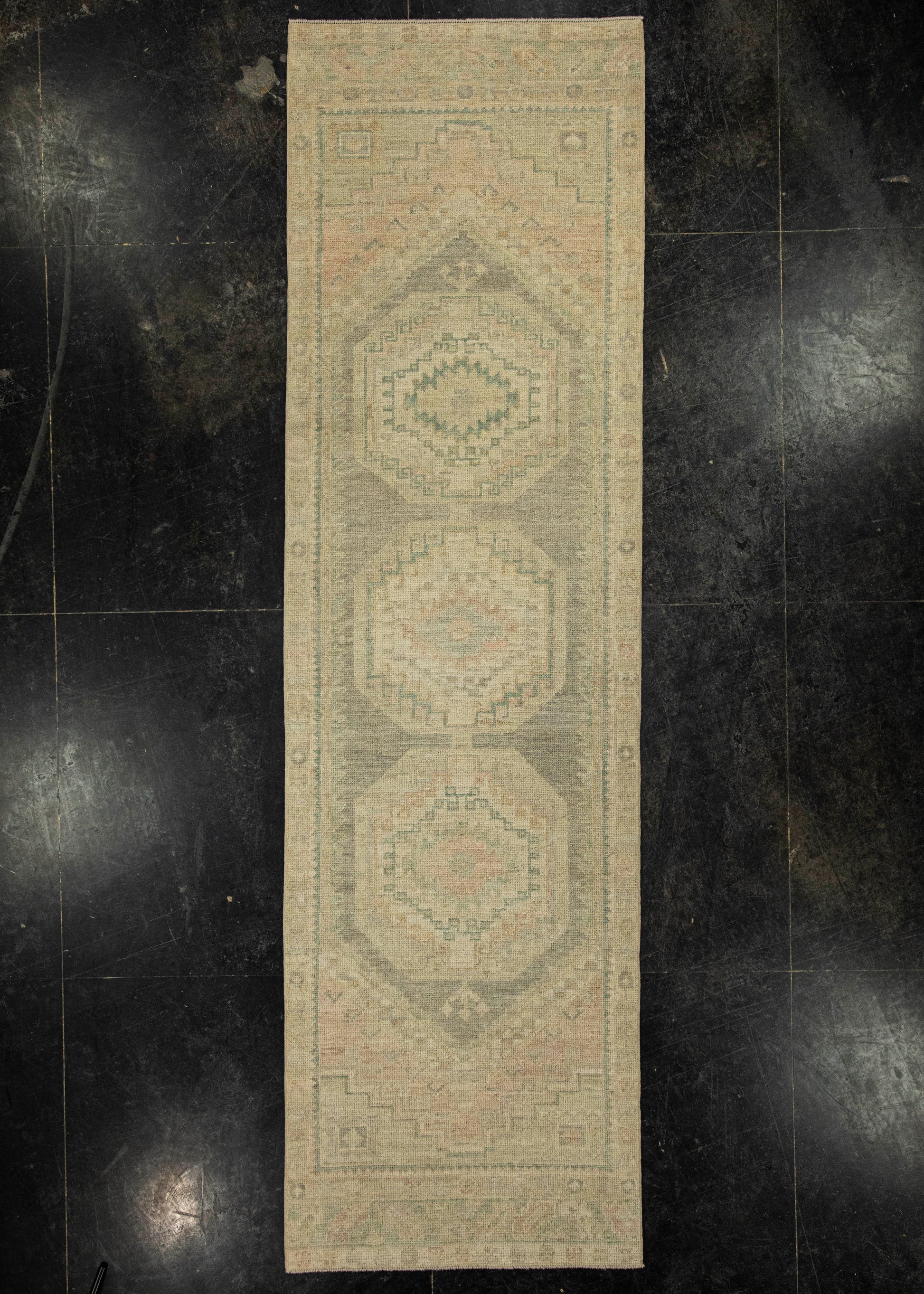 Turkish Oushak Rug 2'11" x 10'2" #20257