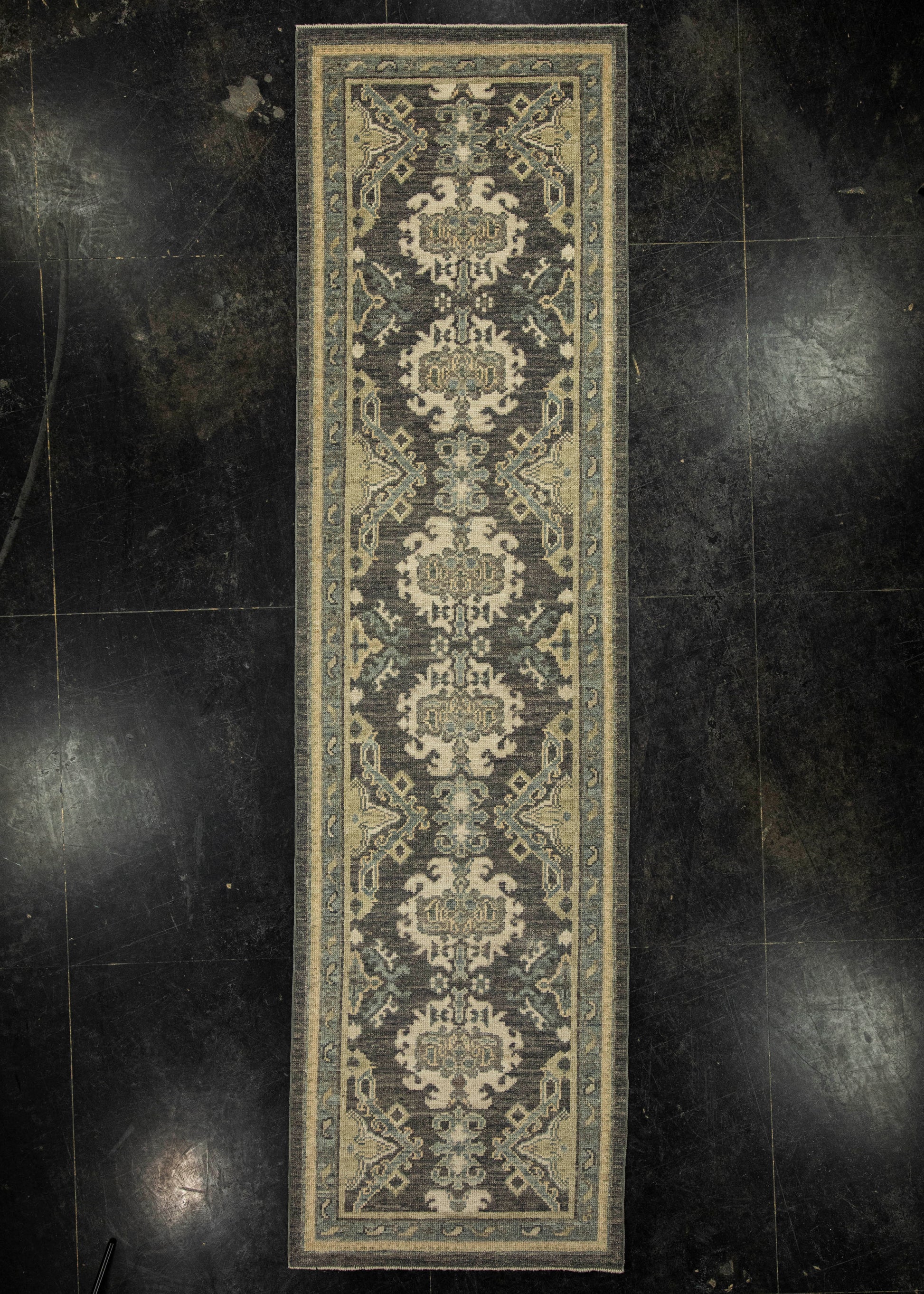 Turkish Oushak Rug 2'11" x 10'7" #20204