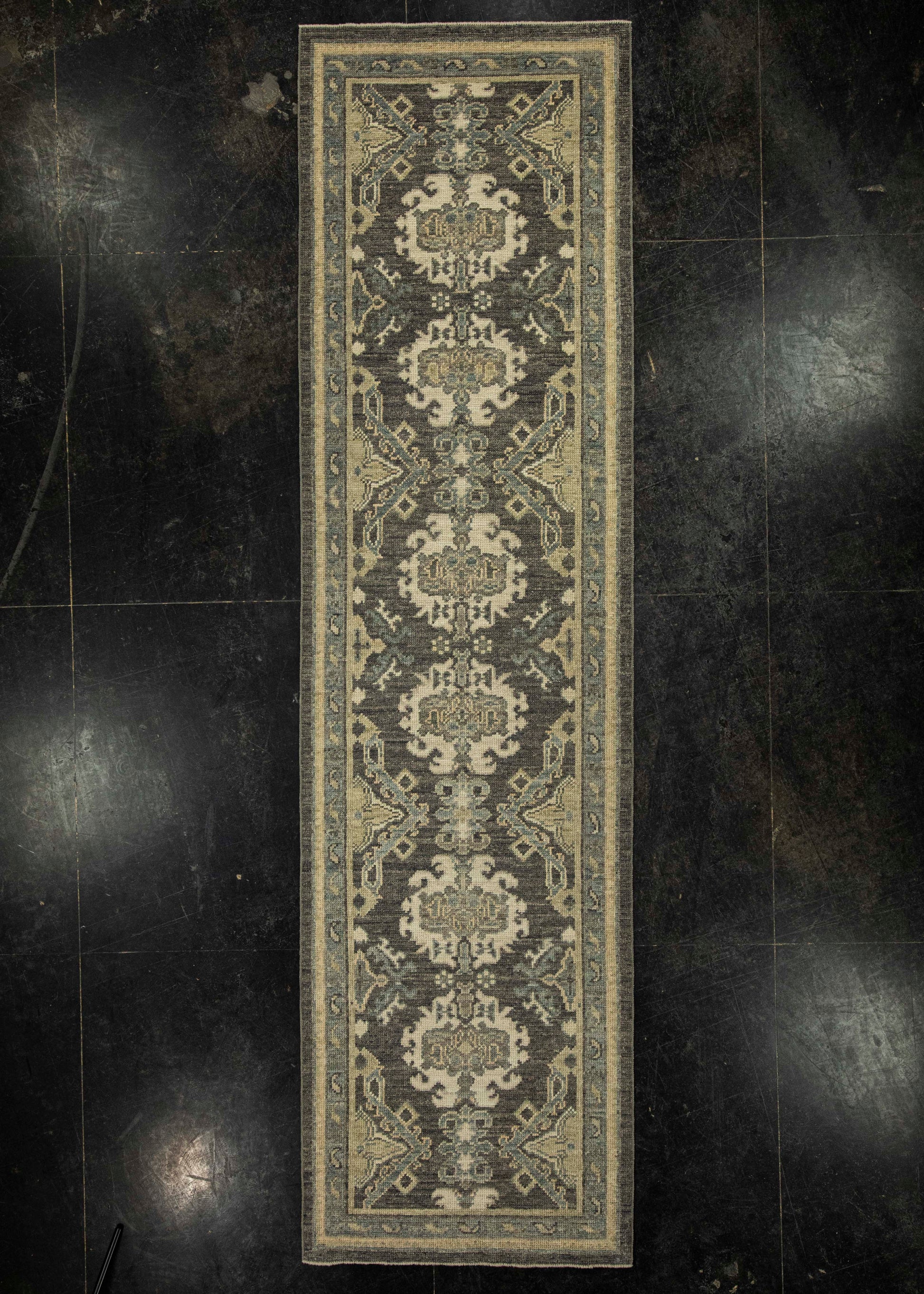 Turkish Oushak Rug 2'10" x 10'6" #20223