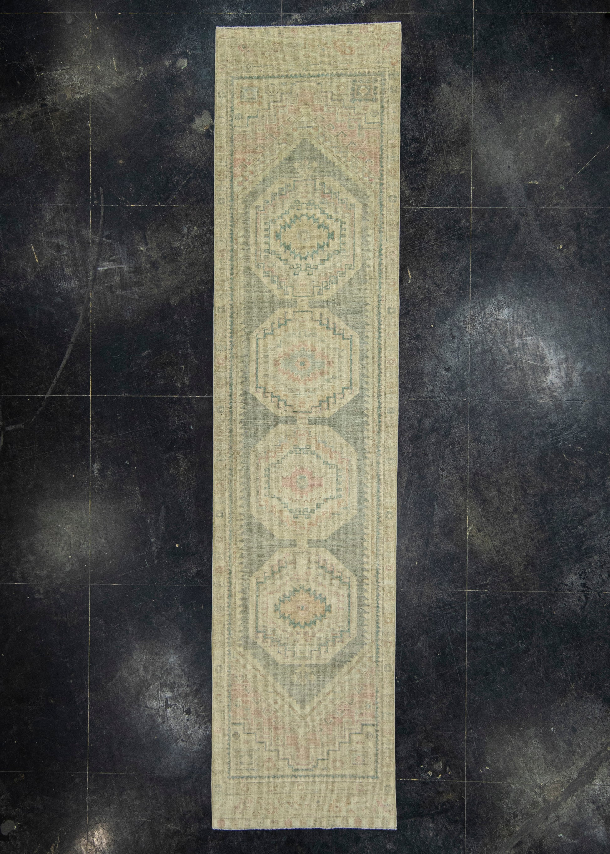 Turkish Oushak Rug 2'11" x 12'7" #20262