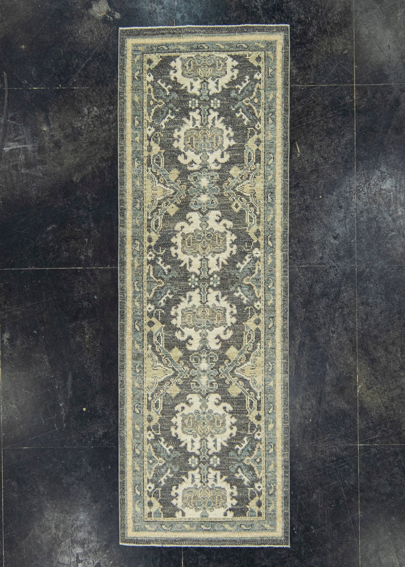 Turkish Oushak Rug 2'10" x 8'8" #20260