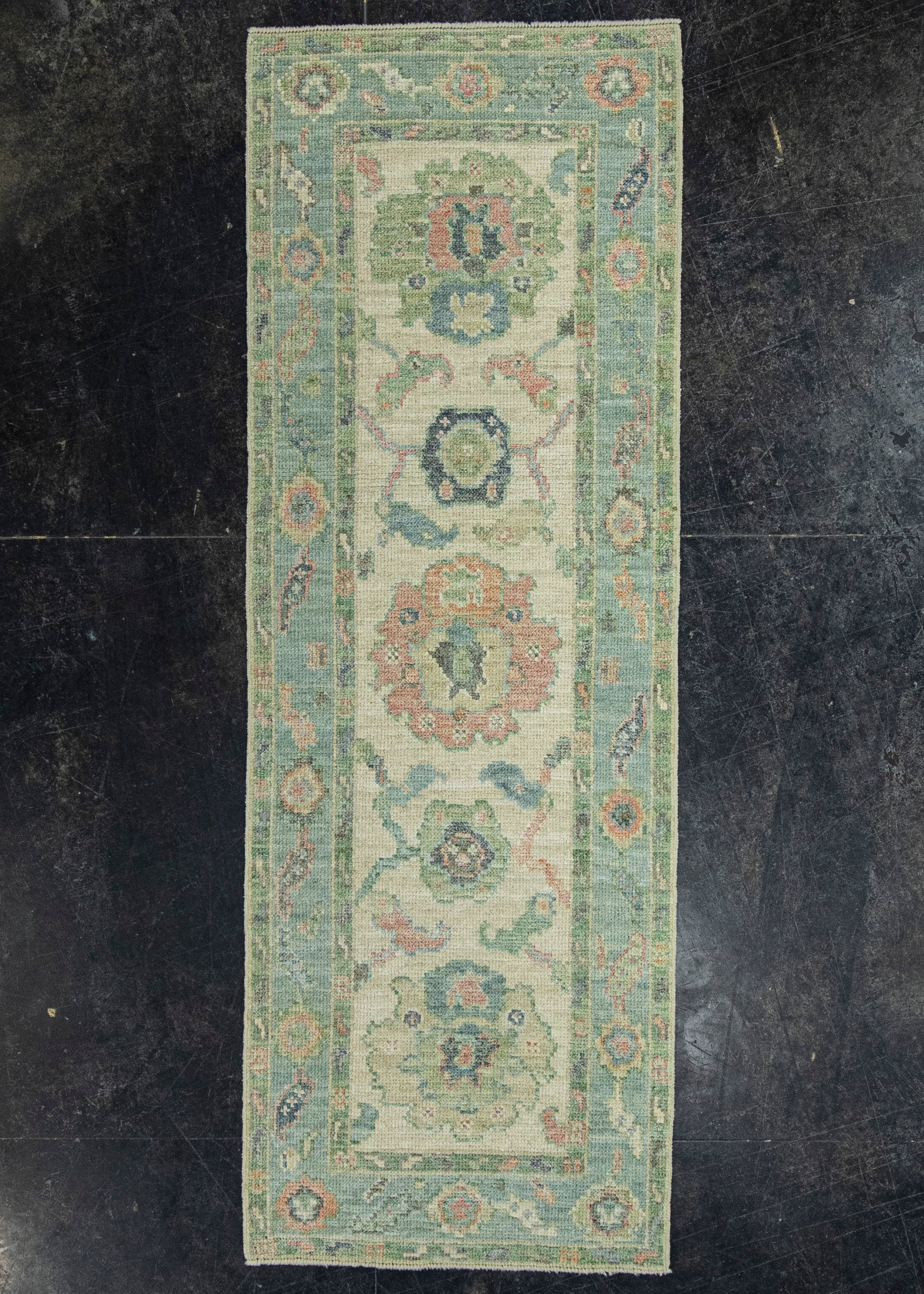 Turkish Oushak Rug 2'2" x 6'2" #20226