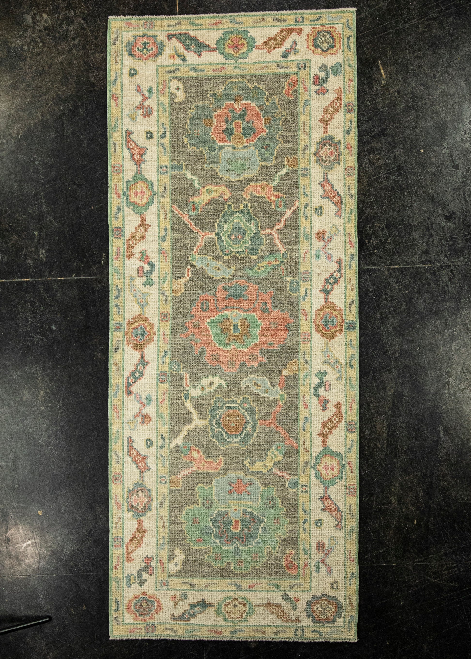 Turkish Oushak Rug 2'6" x 6'3" #20258