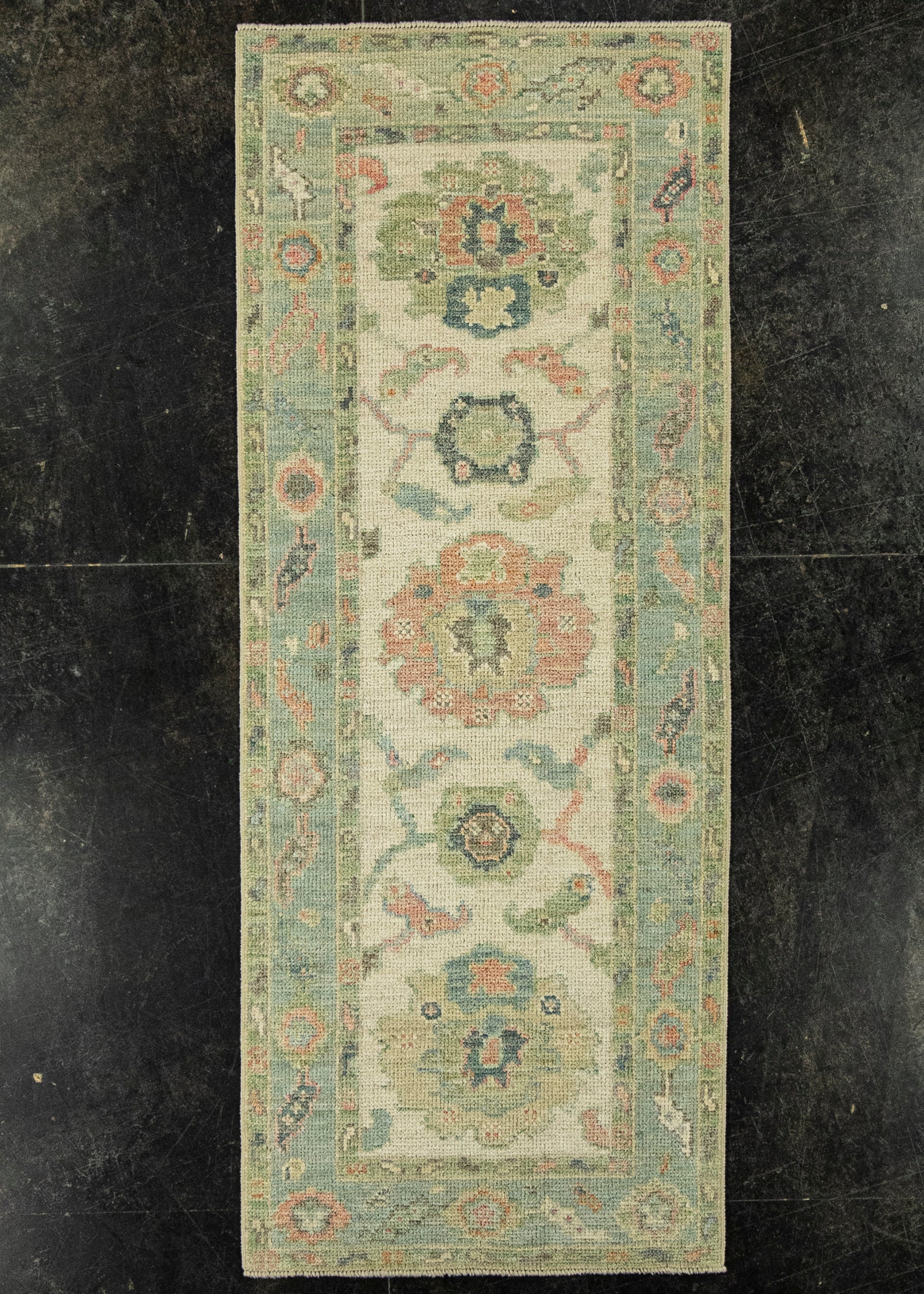 Turkish Oushak Rug 2'3" x 5'9" #20220