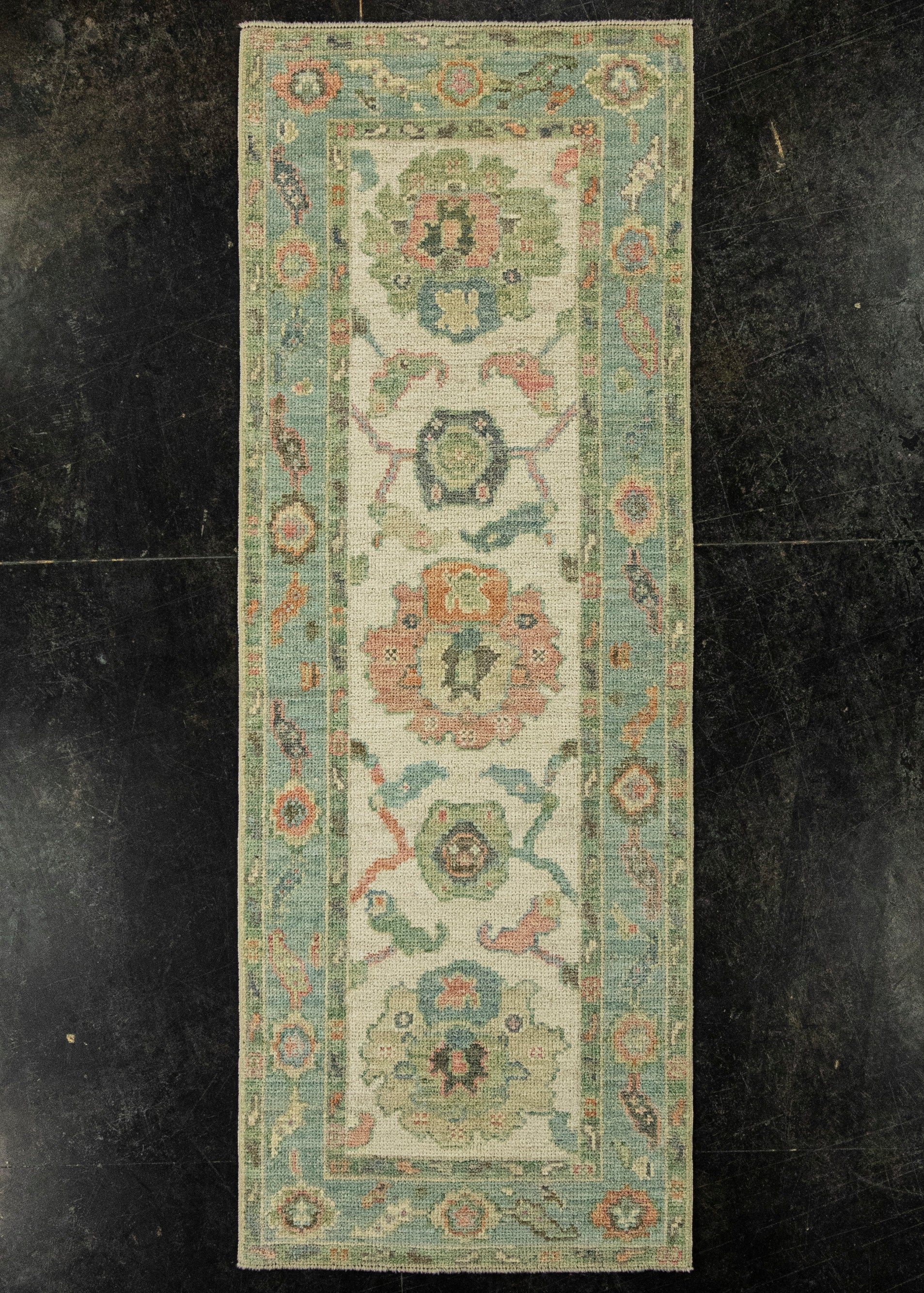 Turkish Oushak Rug 2'3" x 6'2" #20219