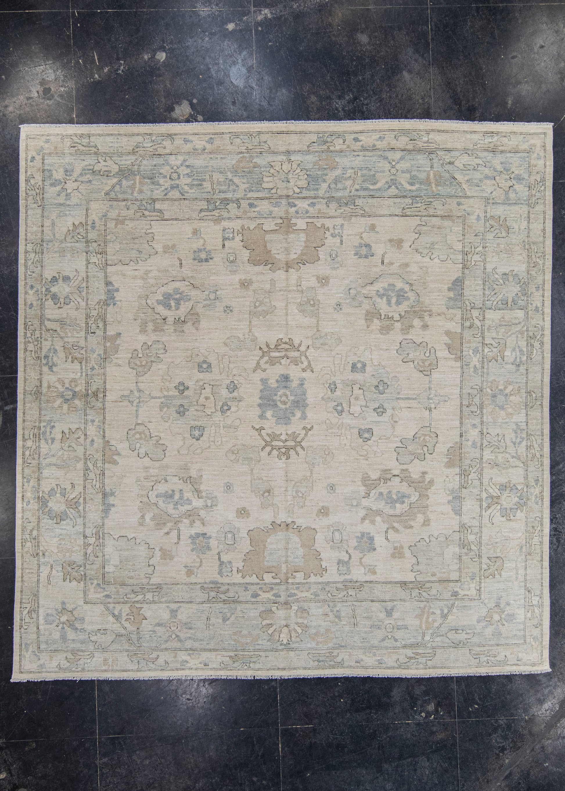 Oushak Square Rug 8'11" x 9'2" #23534