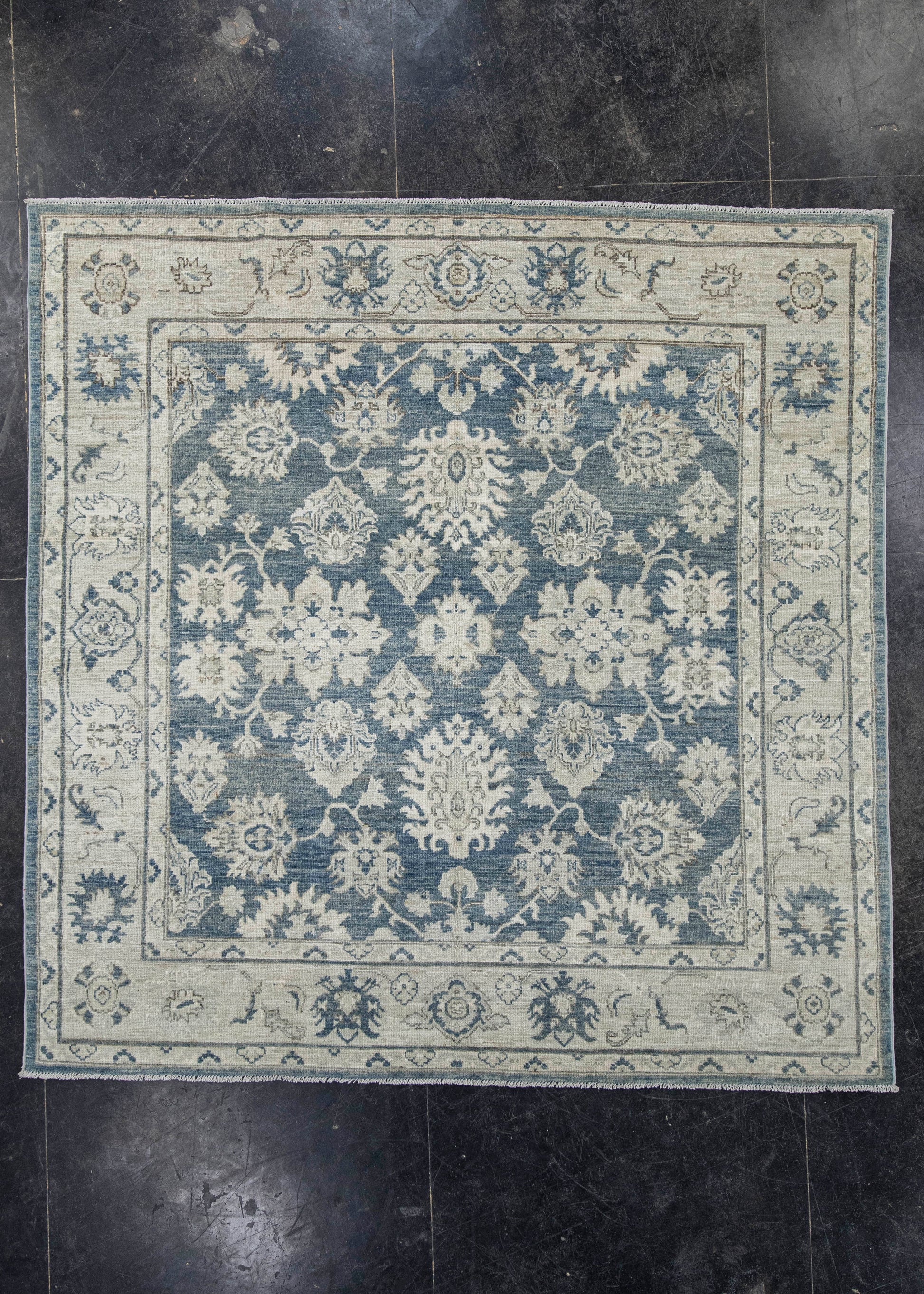 Oushak Square Rug 6'10" x 6'11" #23545