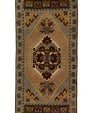 Turkish Mini Rug Oriental Hand Knotted Vintage Rug 1'8" x 3'6" #21165