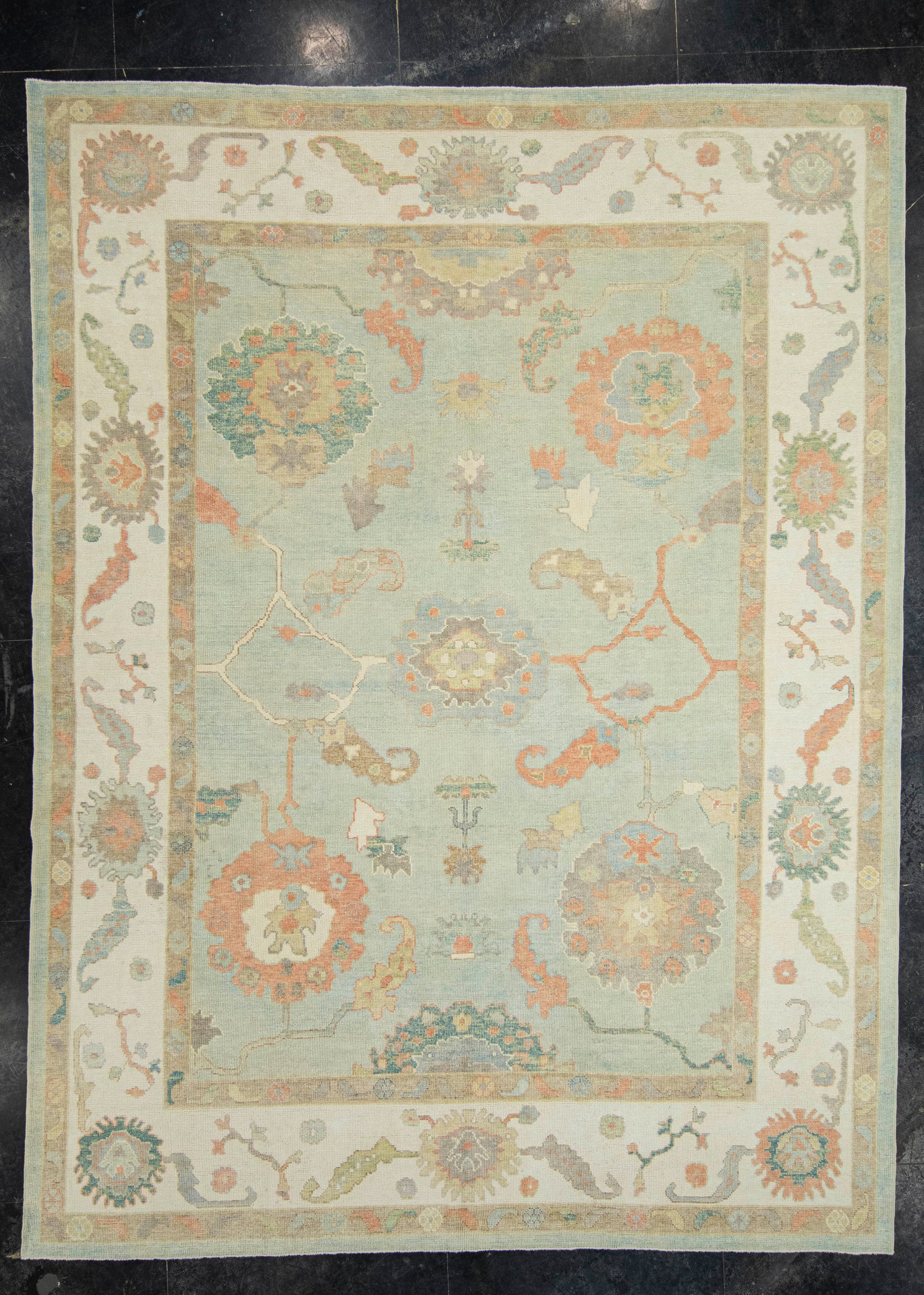 Turkish Oushak Rug 9'4" x 12'5" #22167
