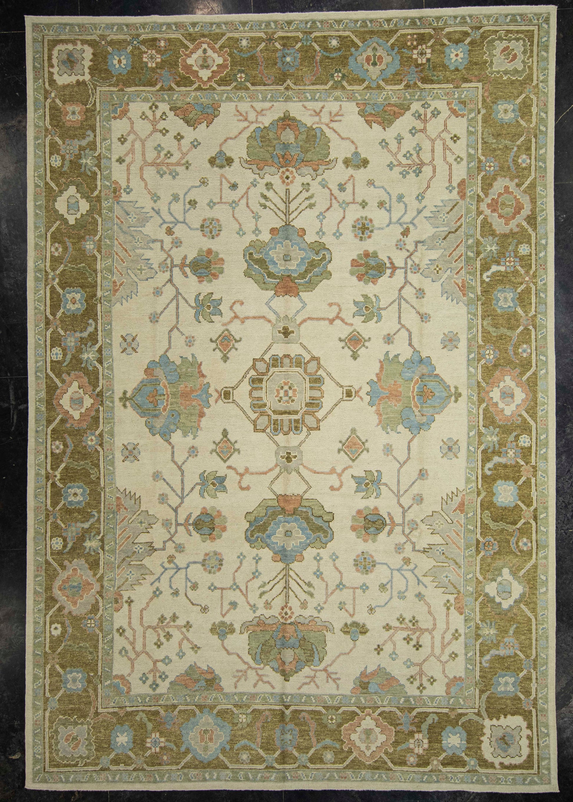 Turkish Oushak Rug 9'2" x 13'5"  #22239