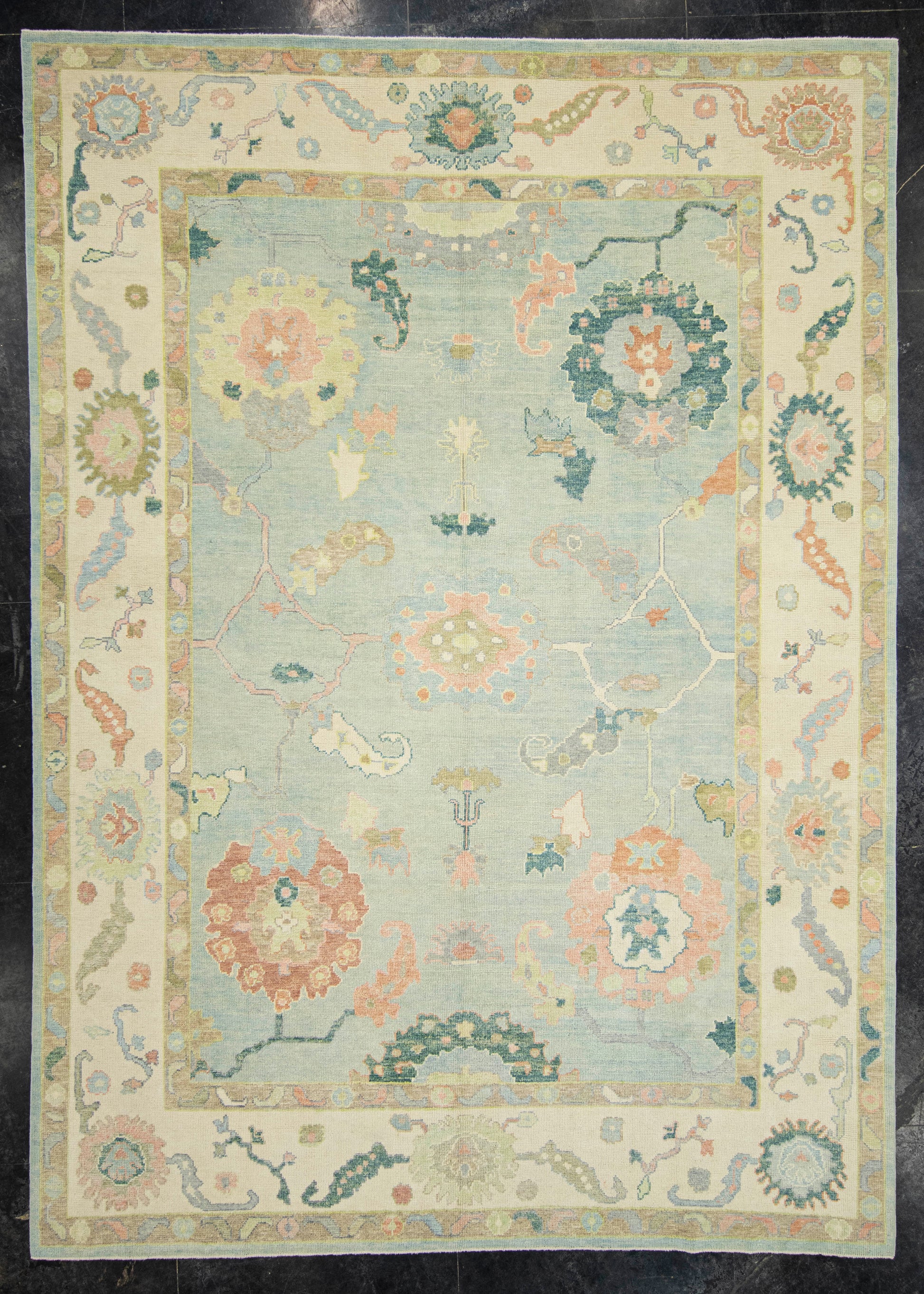 Turkish Oushak Rug 9'4" x 13' #22200