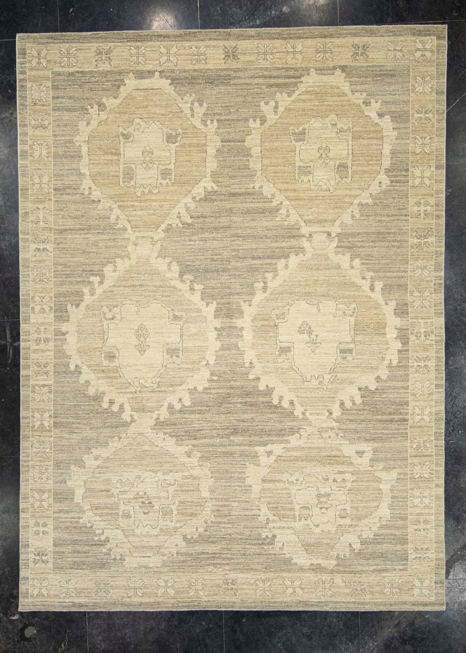 Turkish Oushak Rug 9'2" x 12'7" #23006
