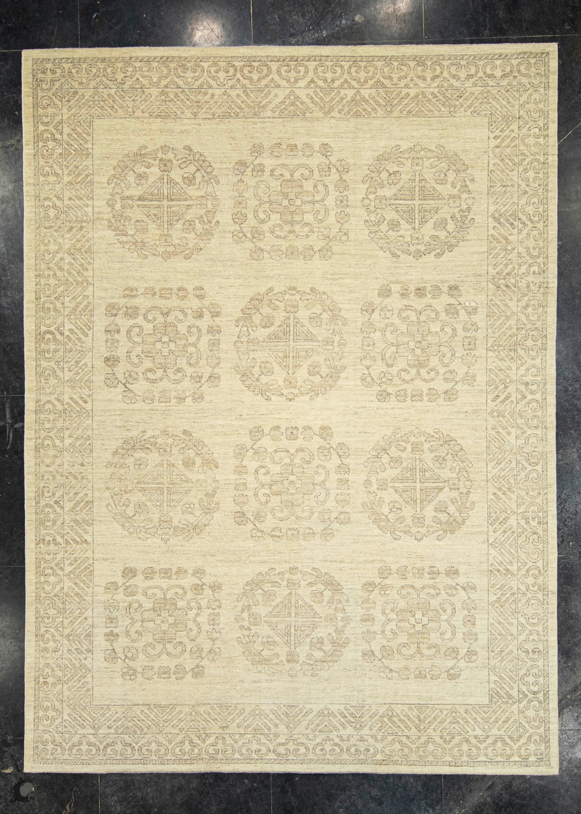 Turkish Oushak Rug 9'3" x 12'7" #23011
