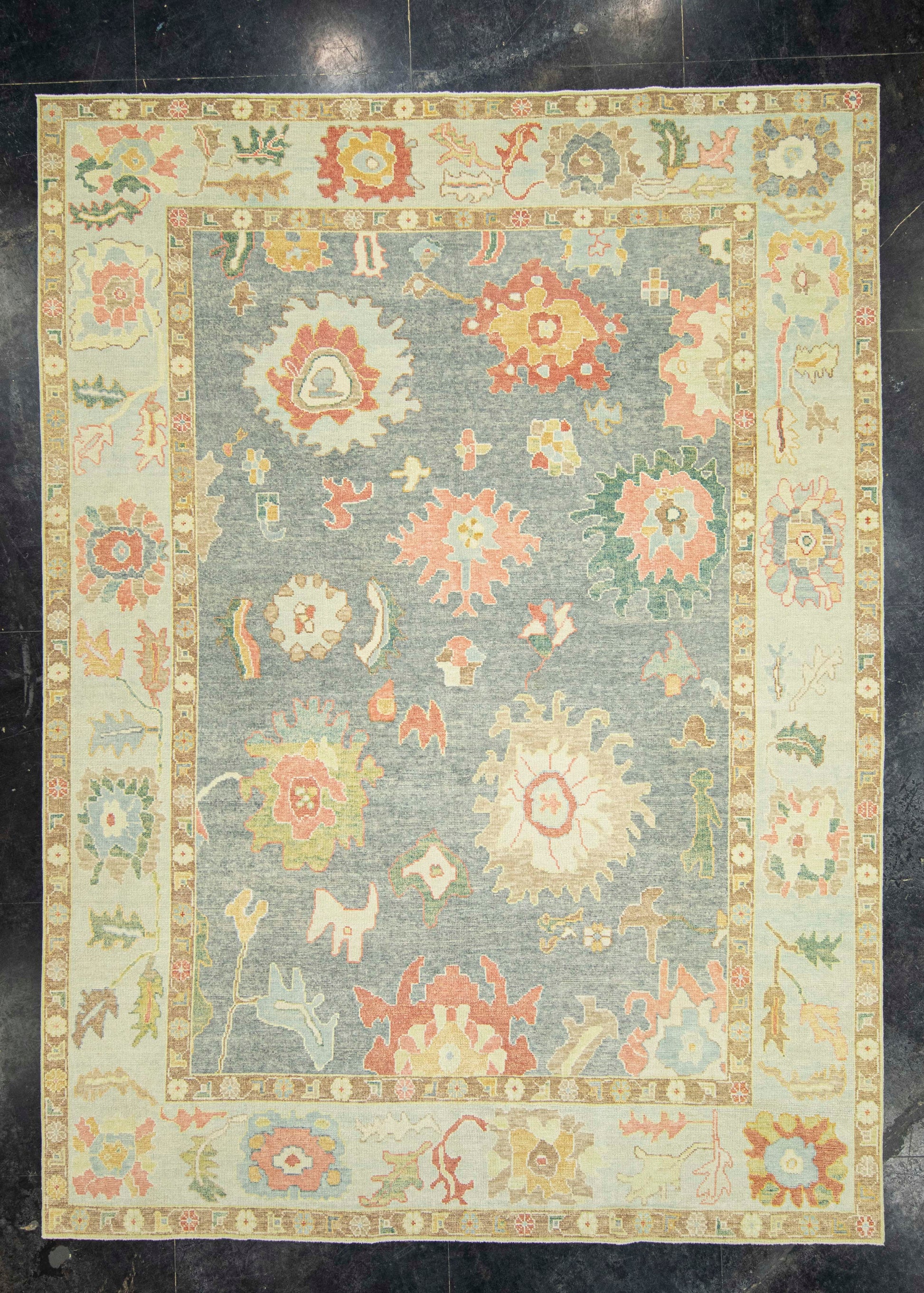 Turkish Oushak Rug 9'3" x 12'6" #22203
