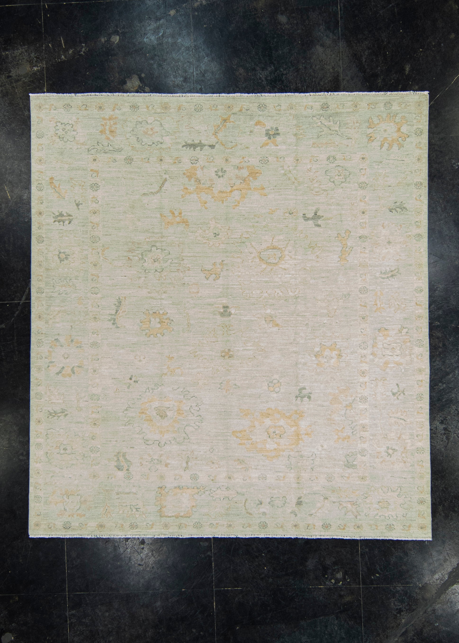 Oushak Square Rug 8'2" x 8'11" #22852