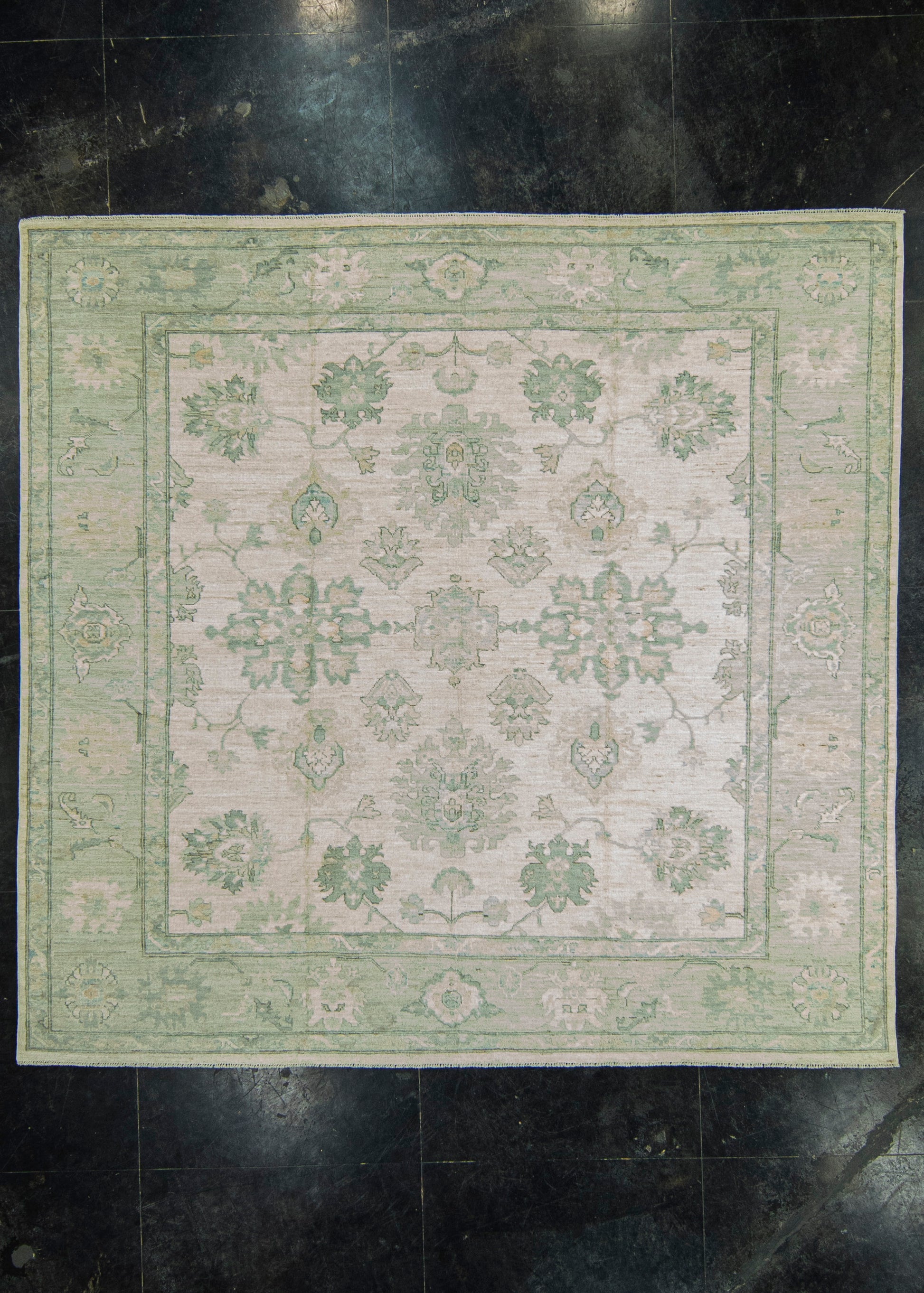 Oushak Square Rug 9'4" x 9' #22699