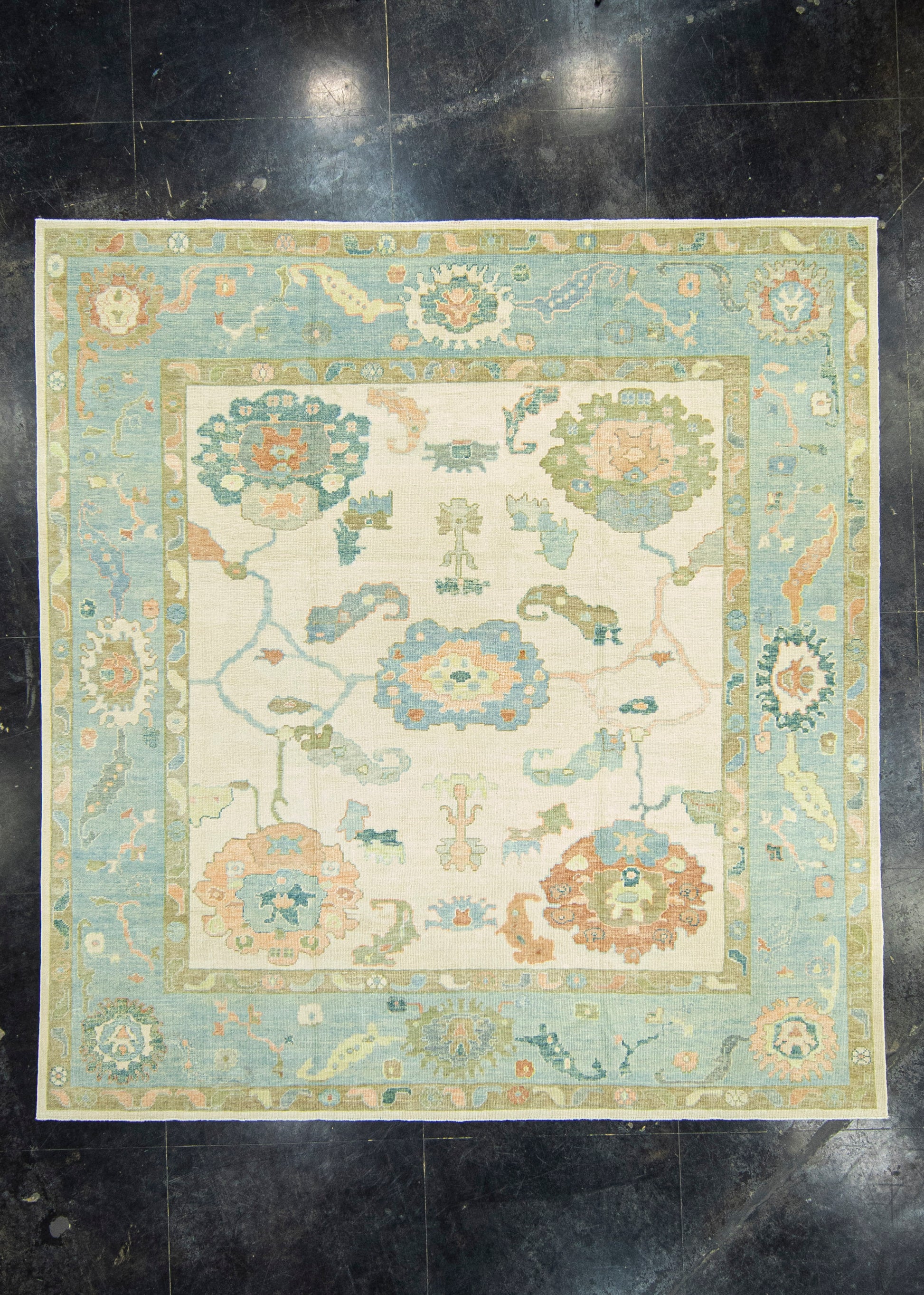 Turkish Oushak Rug 9'10" x 10'6" #22175