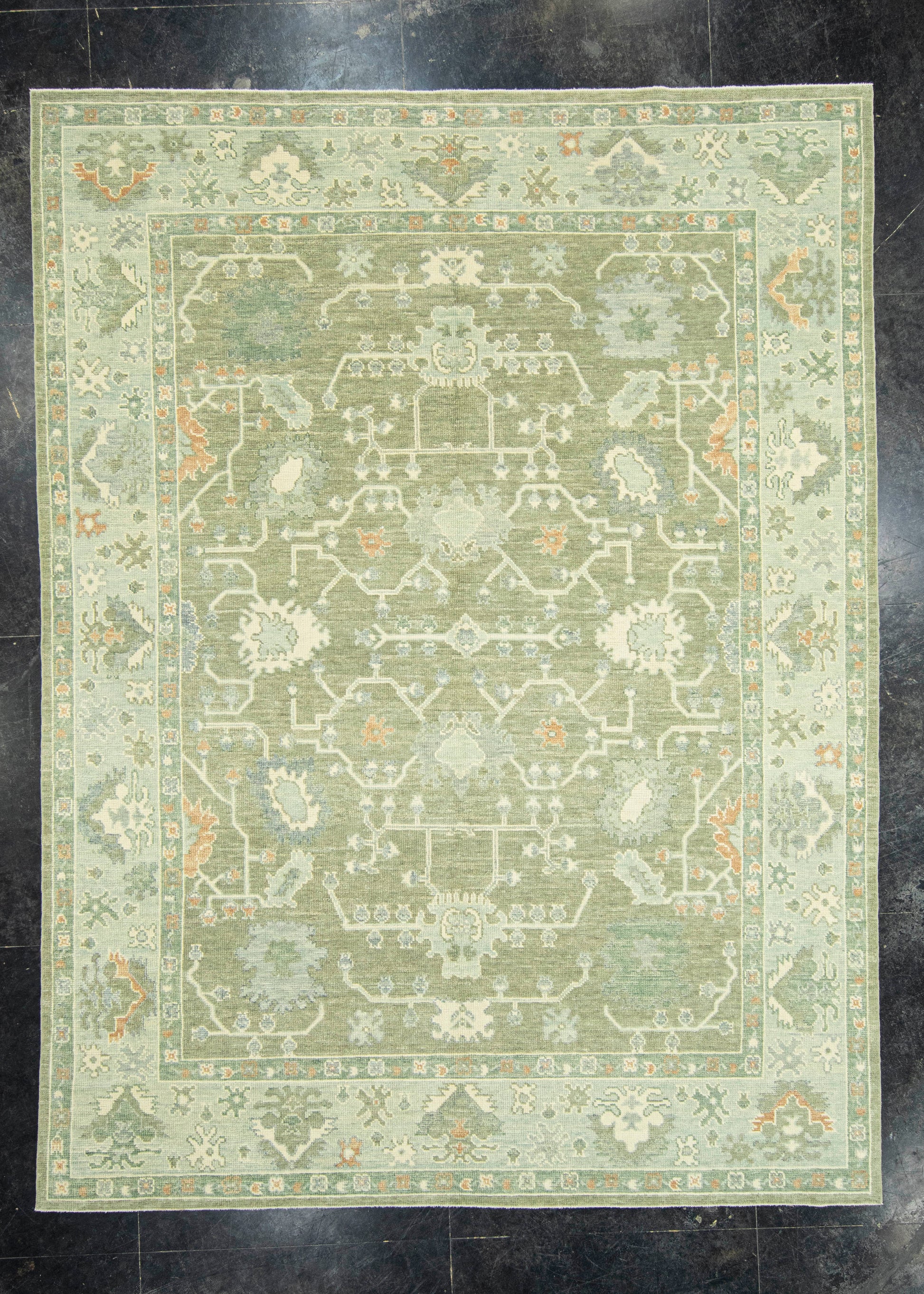 Turkish Oushak Rug 8'2" x 10'9" #22159