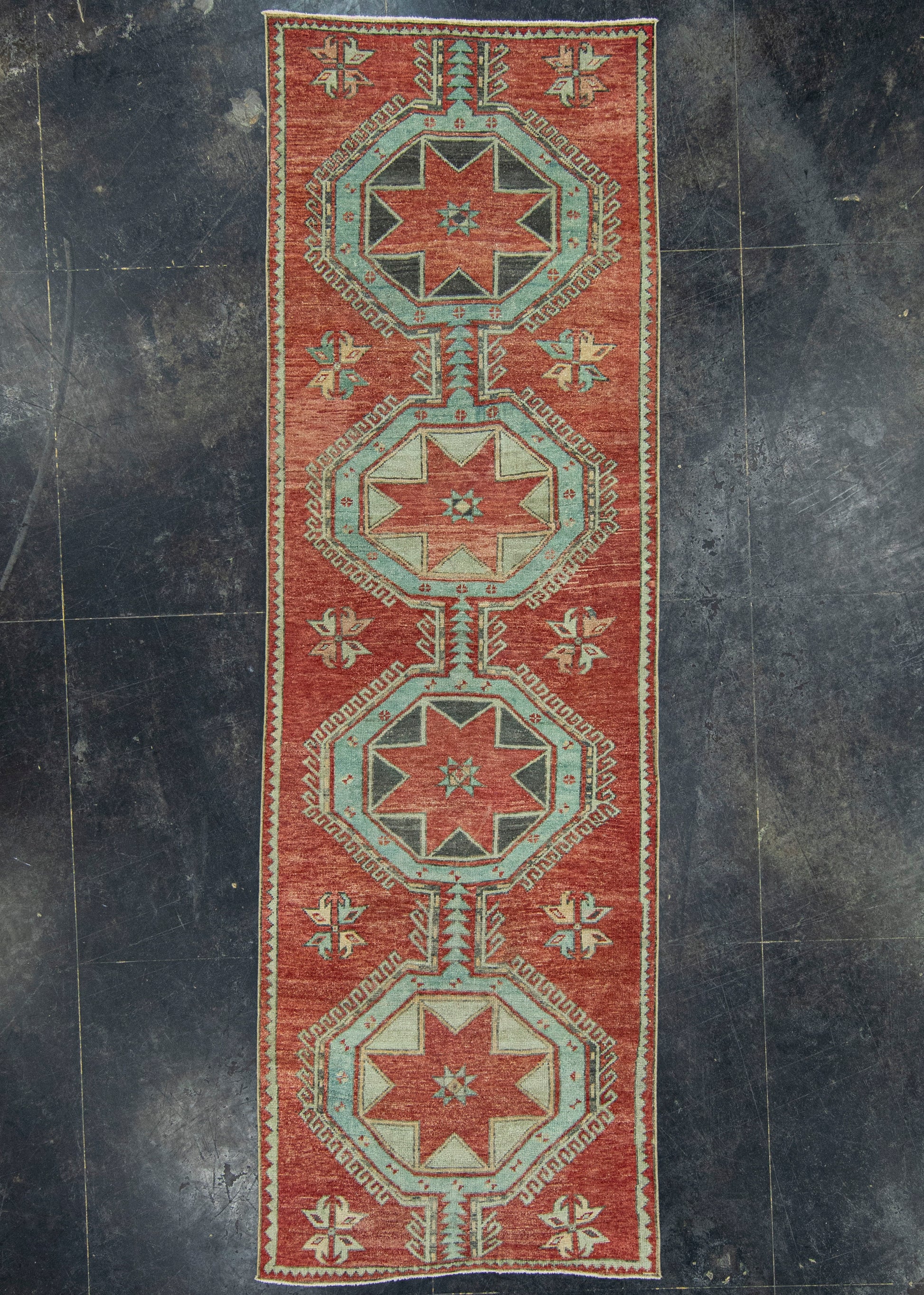 Turkish Anatolian Runner Rug 3'5" x 10'11" #22296