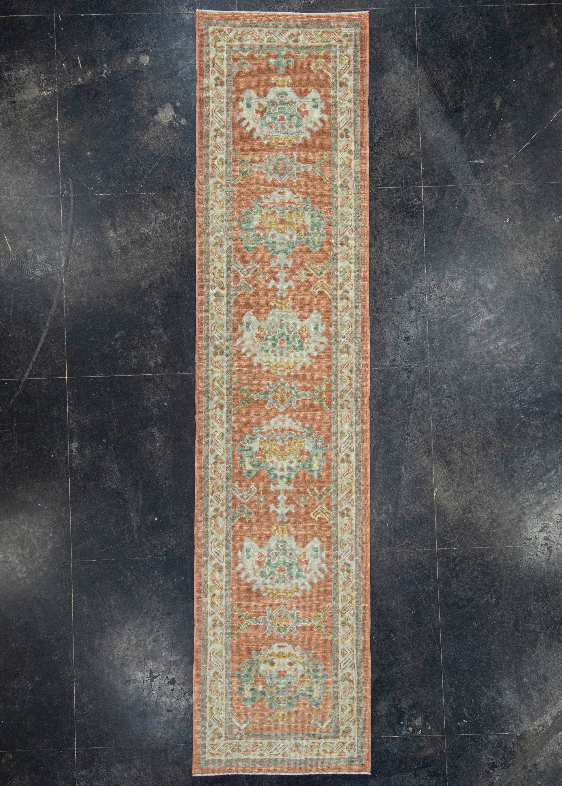 Turkish Oushak Runner Rug 2'11" x 12'6" #23662