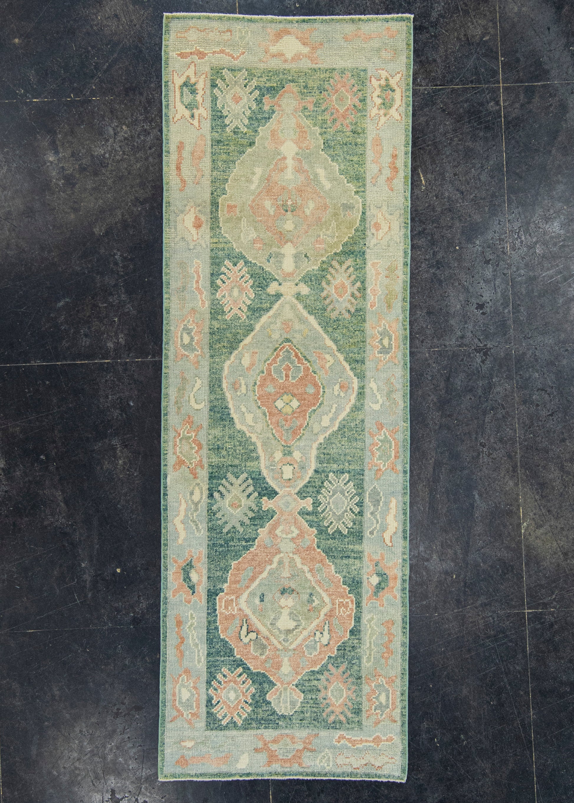 Turkish Oushak Runner Rug 2'10" x 8'8" #22309
